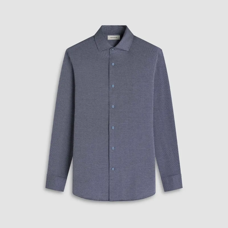 Devon Houndstooth OoohCotton Shirt sold by Bugatchi