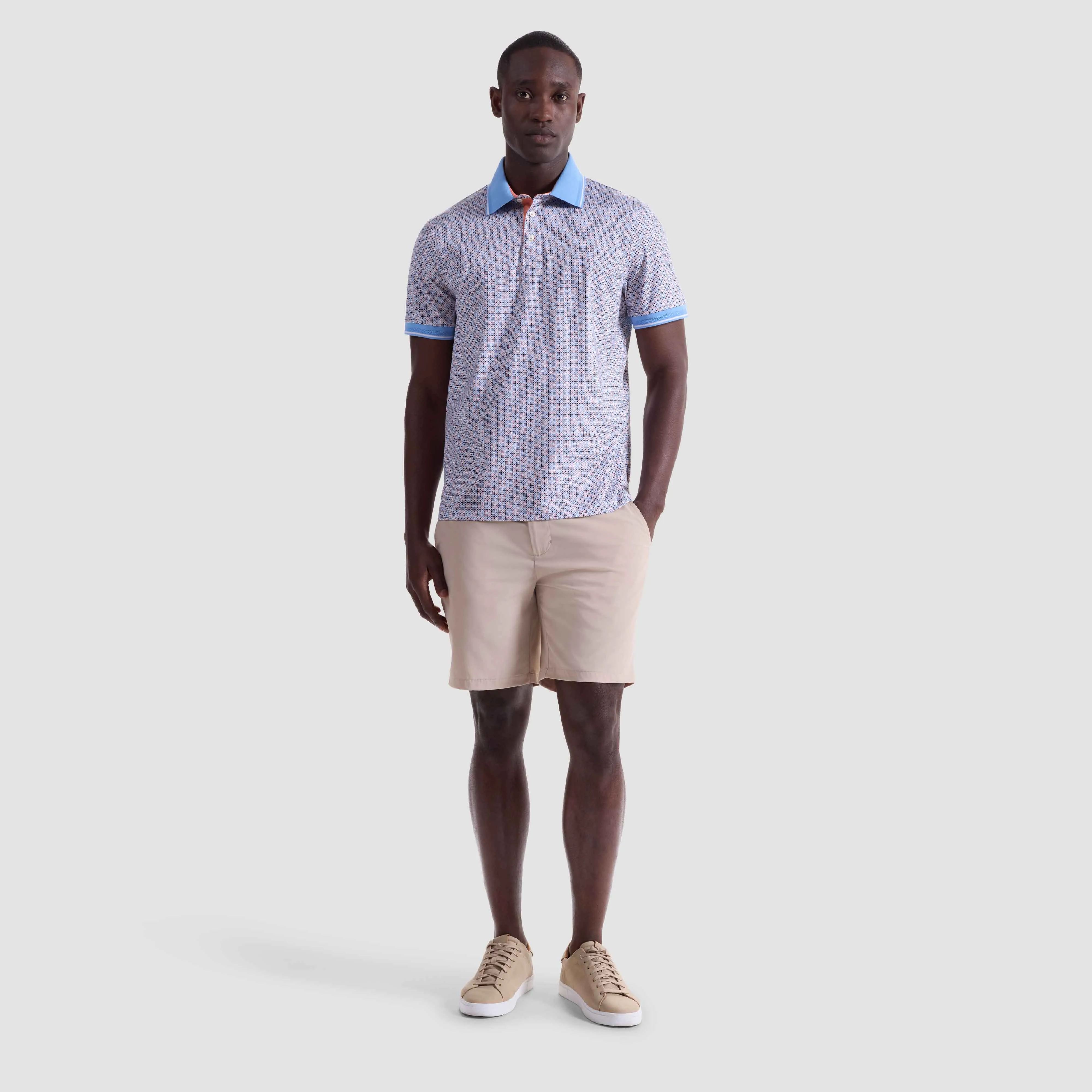 Vance Mosaic OoohCotton Polo Shirt sold by Bugatchi product image thumbnail 5