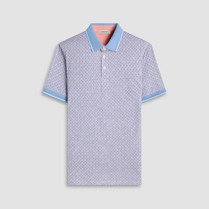 Vance Mosaic OoohCotton Polo Shirt made by Bugatchi