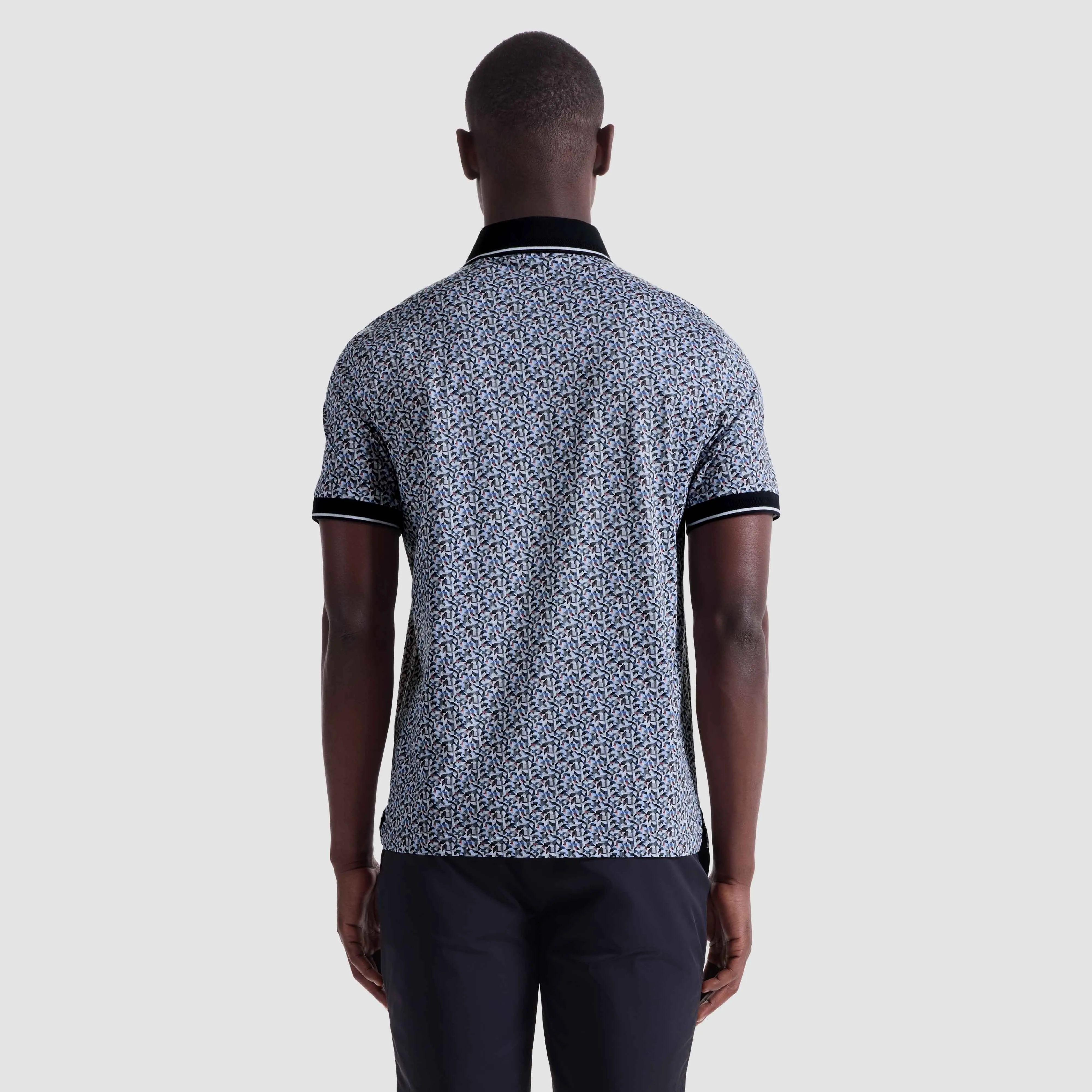 Vance Geometric OoohCotton Polo Shirt sold by Bugatchi product image thumbnail 4
