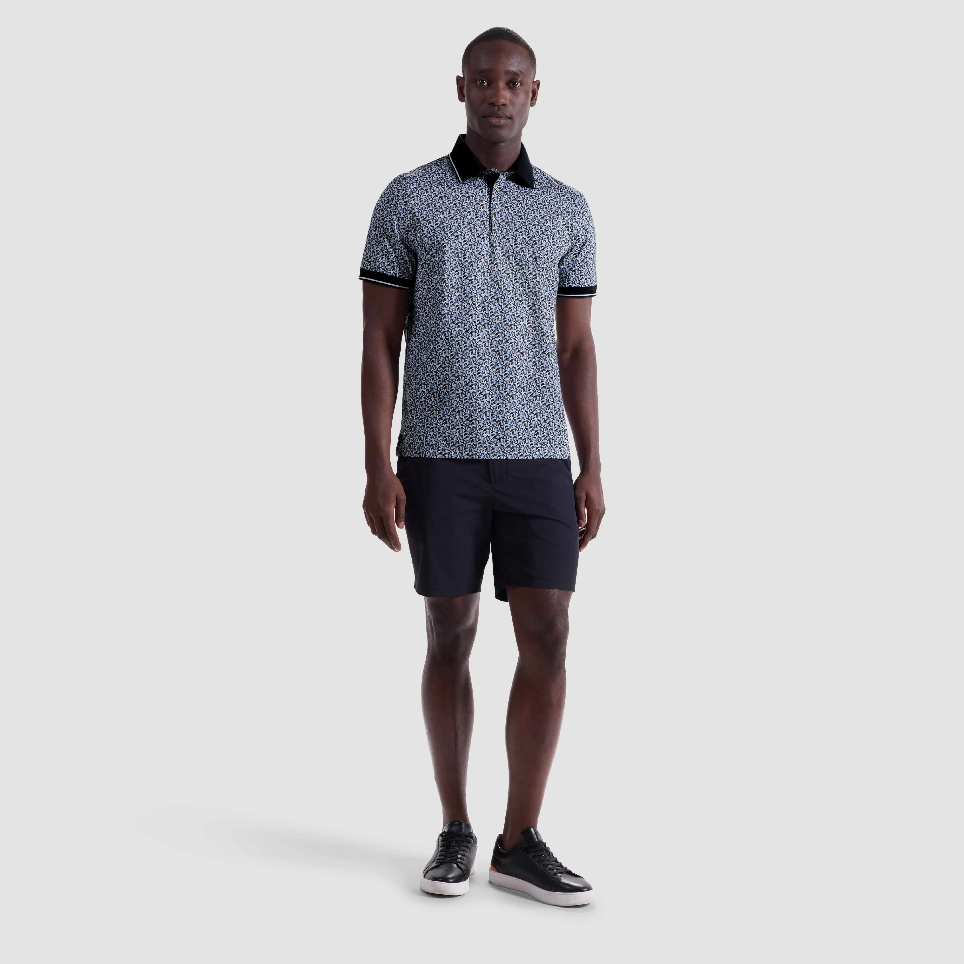 Vance Geometric OoohCotton Polo Shirt sold by Bugatchi product image thumbnail 5