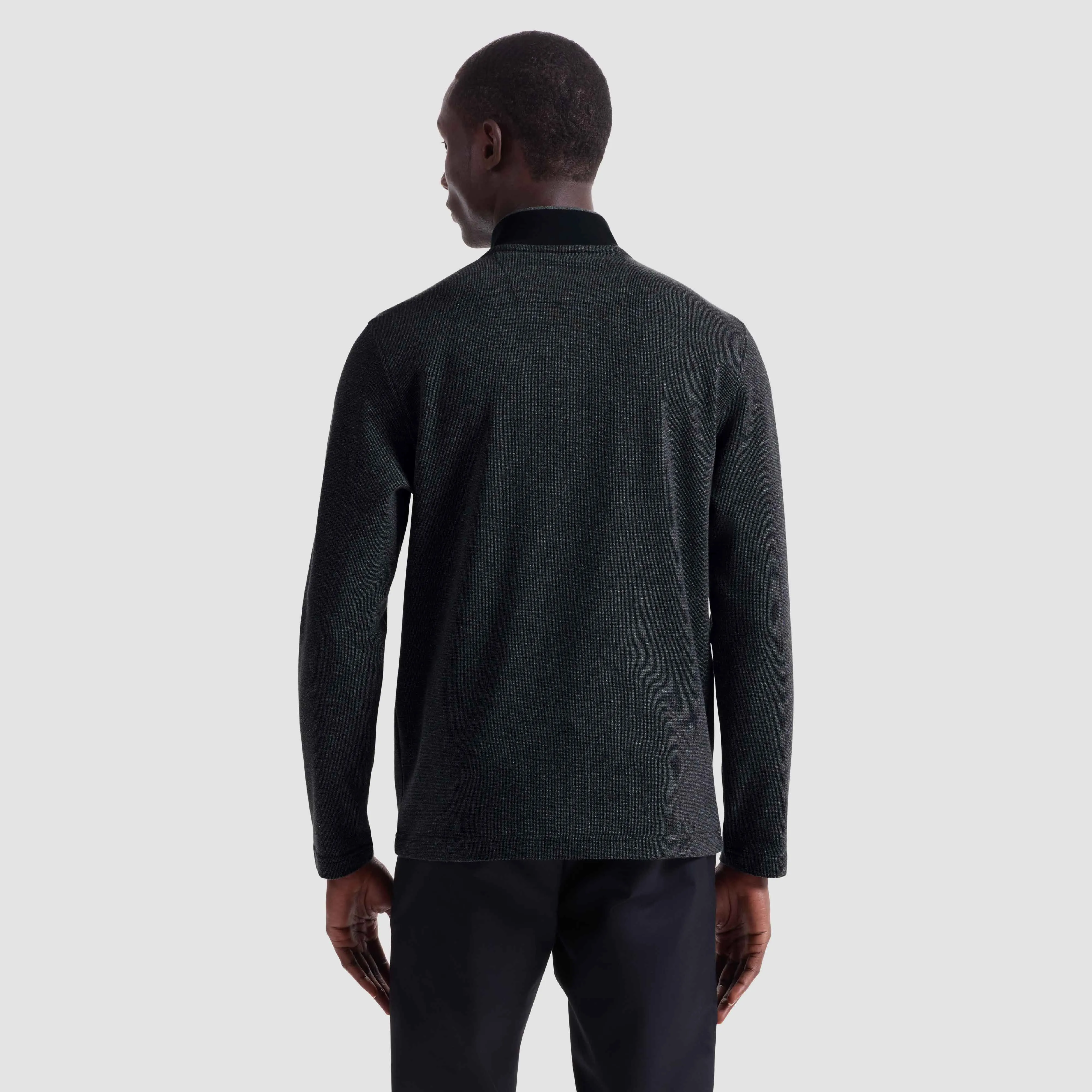 Pique Quarter Zip Pullover sold by Bugatchi product image thumbnail 4