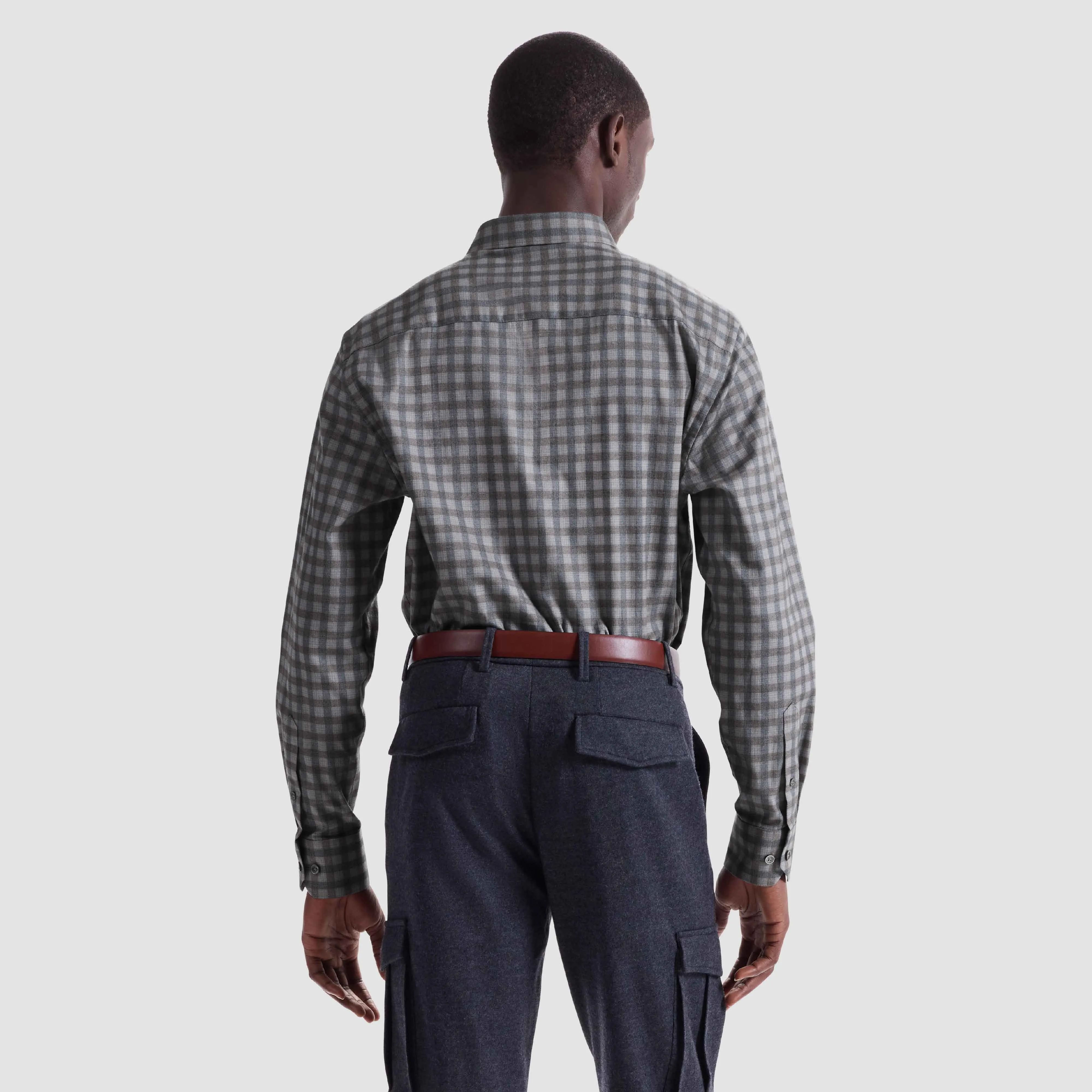 Karl Gingham Shirt sold by Bugatchi product image thumbnail 4
