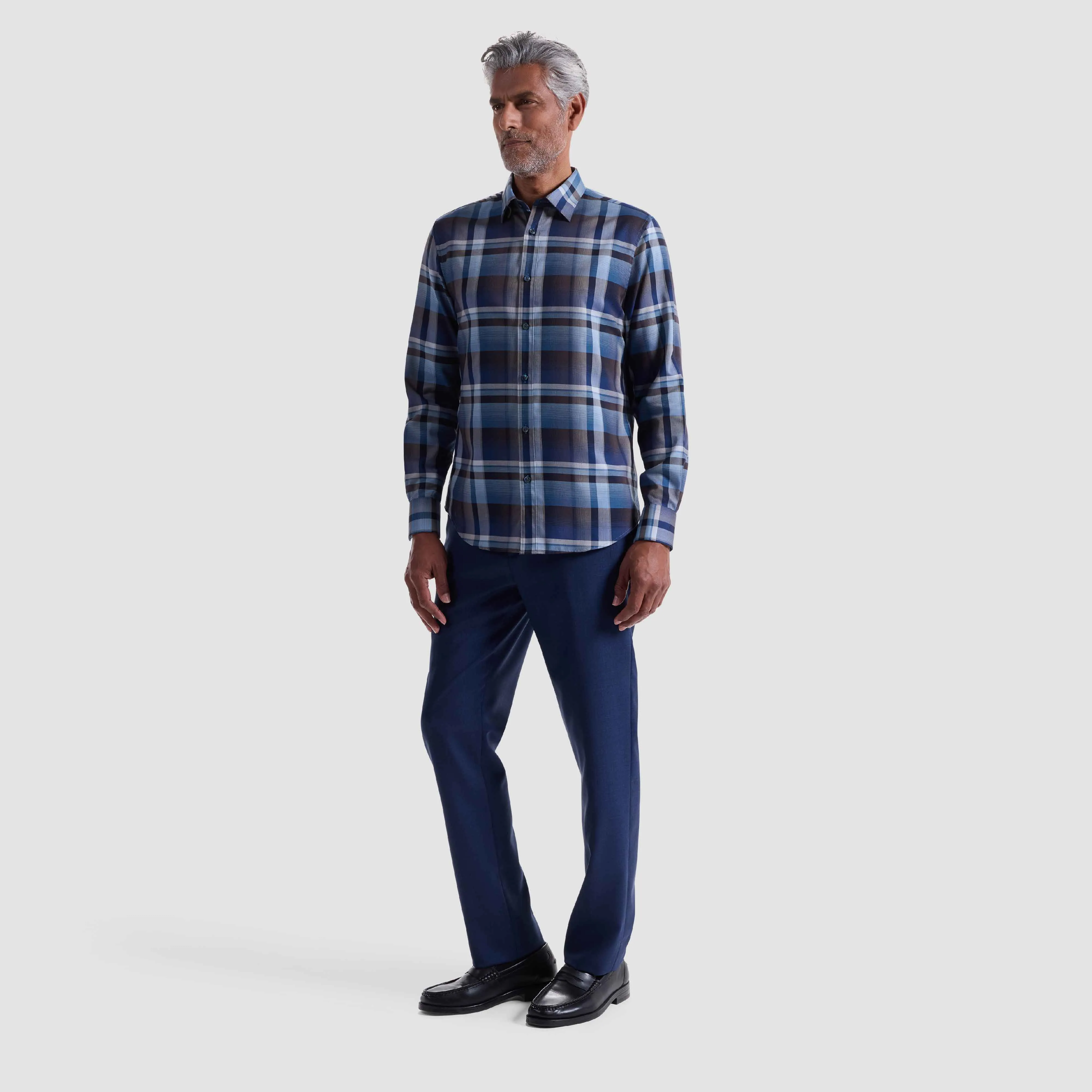 Karl Plaid Shirt sold by Bugatchi product image thumbnail 5