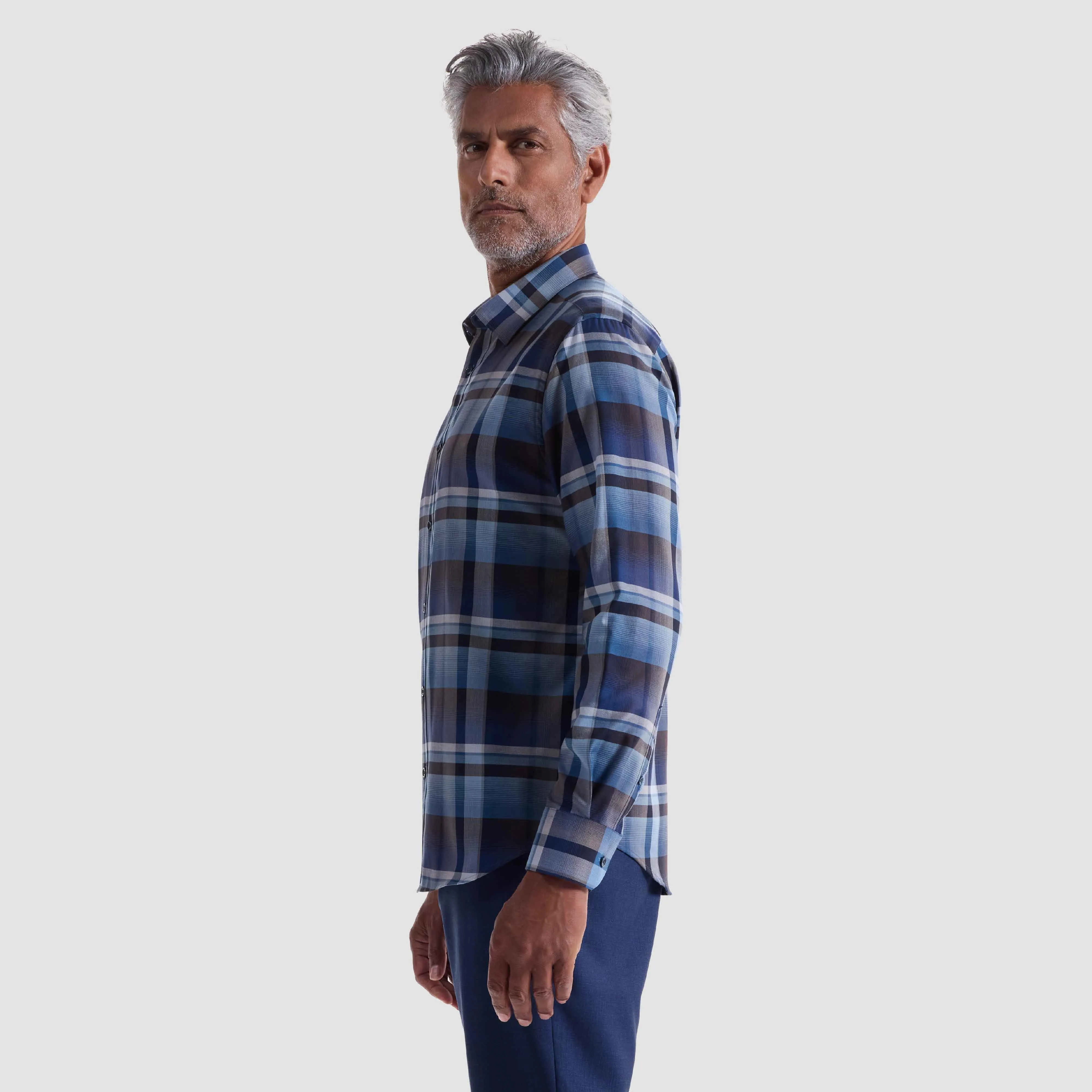 Karl Plaid Shirt sold by Bugatchi product image thumbnail 3