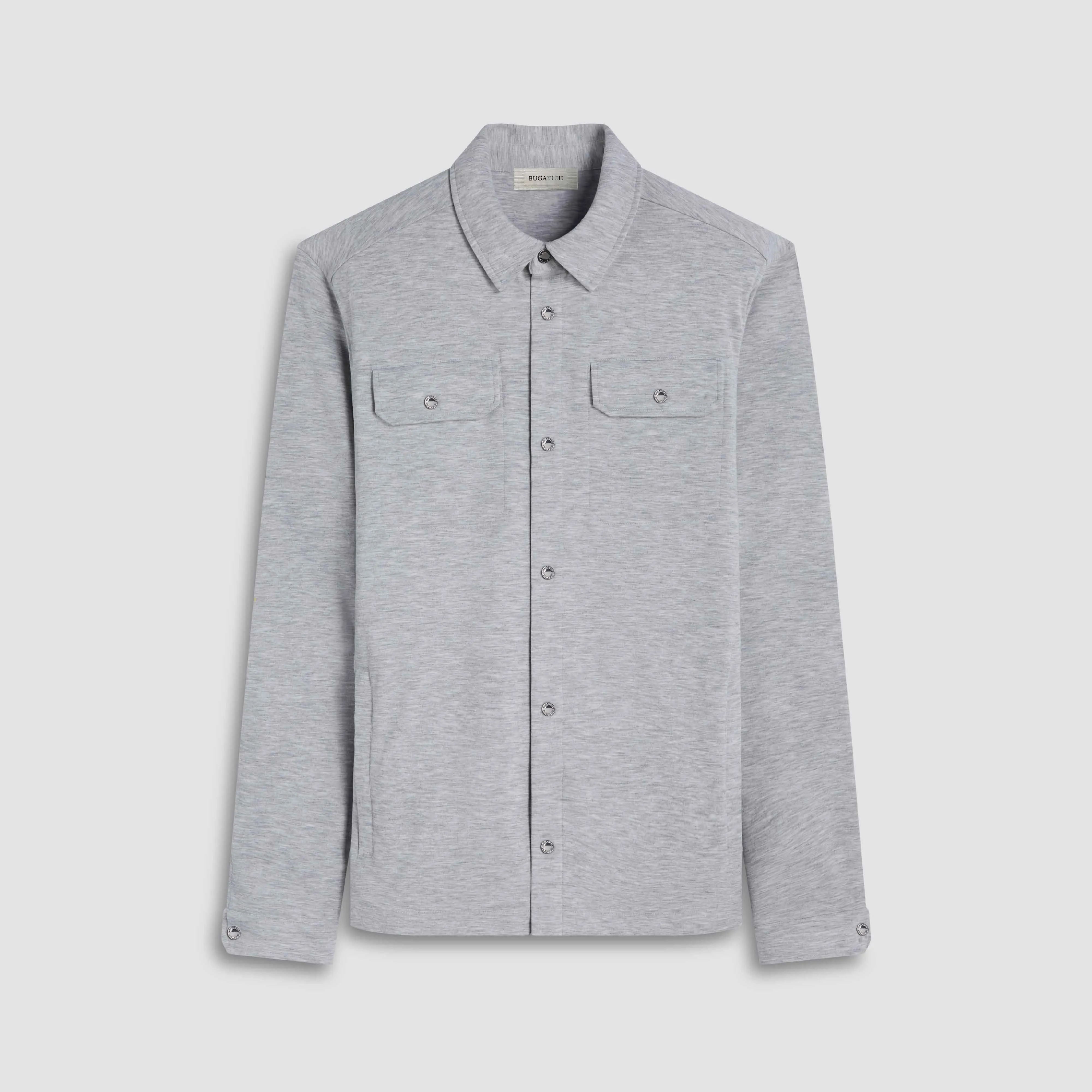 Soft Touch Performance Melange Knit Shirt sold by Bugatchi