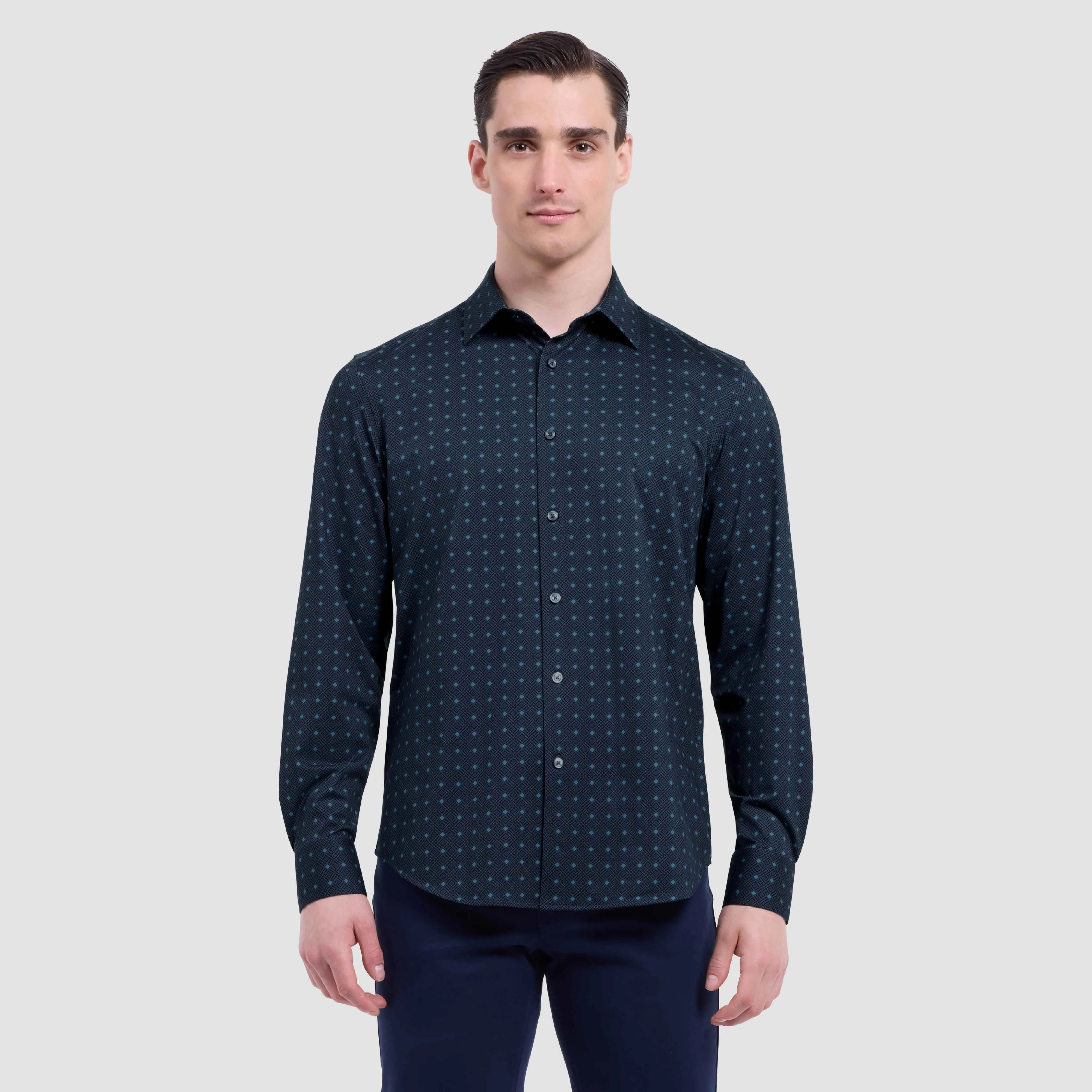 James Geometric OoohCotton Shirt sold by Bugatchi product image thumbnail 2