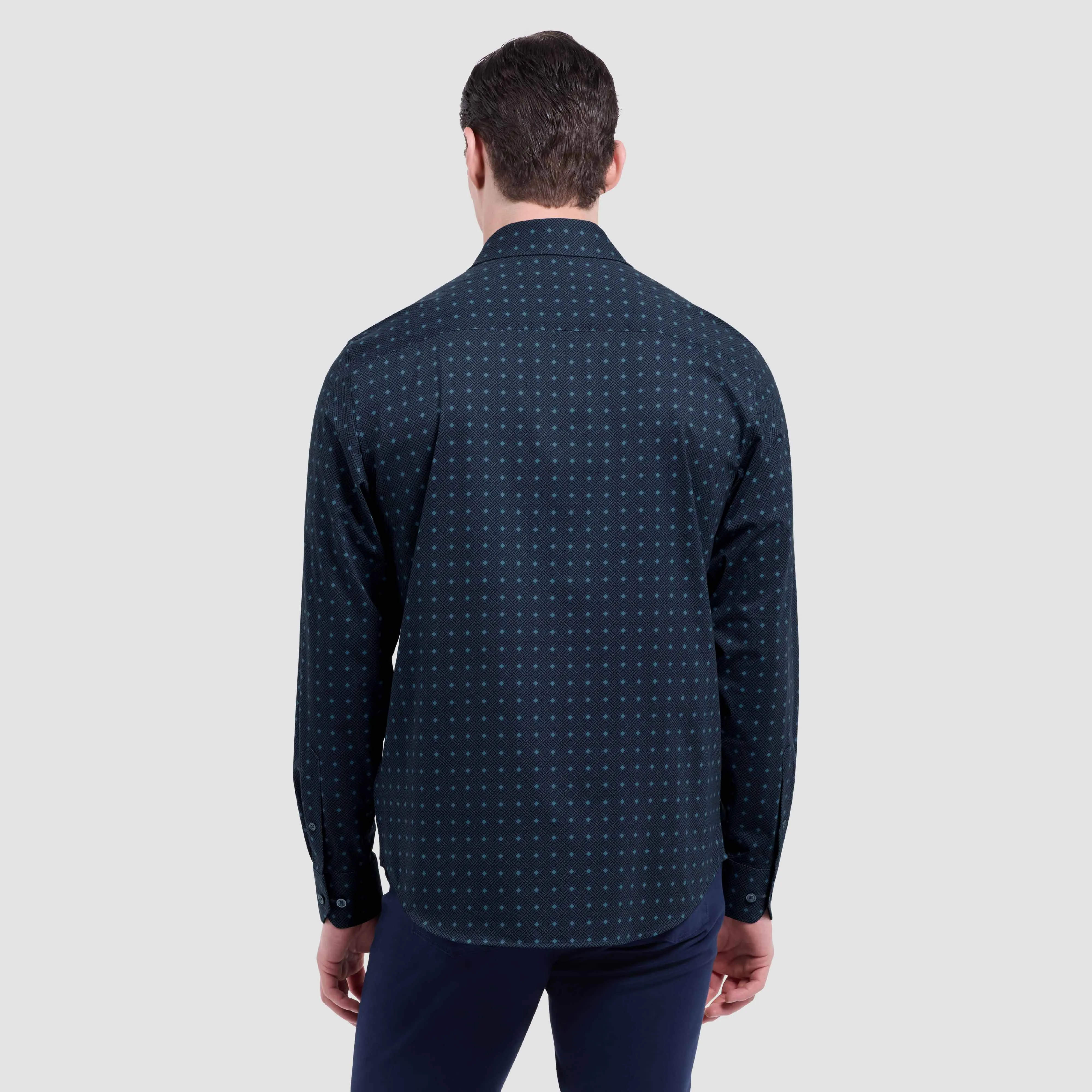 James Geometric OoohCotton Shirt sold by Bugatchi product image thumbnail 4