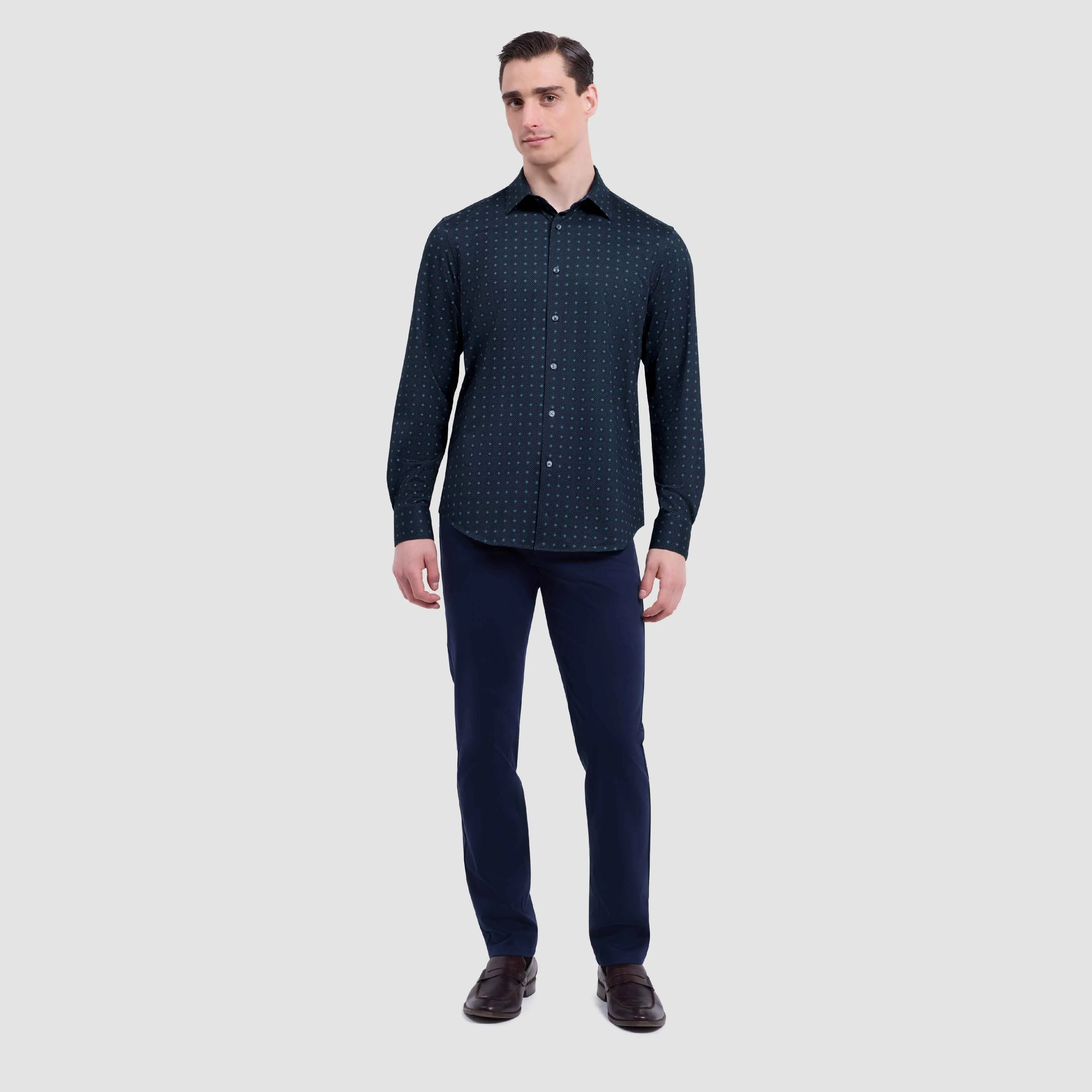 James Geometric OoohCotton Shirt sold by Bugatchi product image thumbnail 5