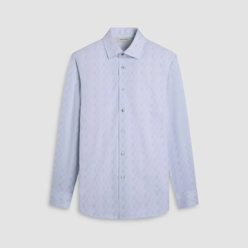 James Leaf Print OoohCotton Shirt sold by Bugatchi