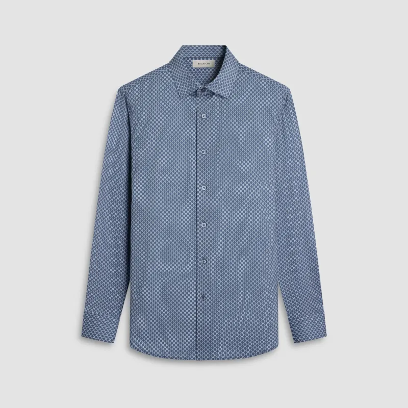 Jules Diamond Link OoohCotton Shirt sold by Bugatchi