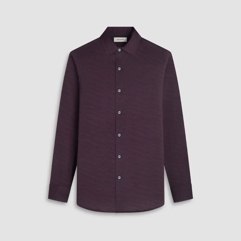 James Herringbone OoohCotton Shirt sold by Bugatchi