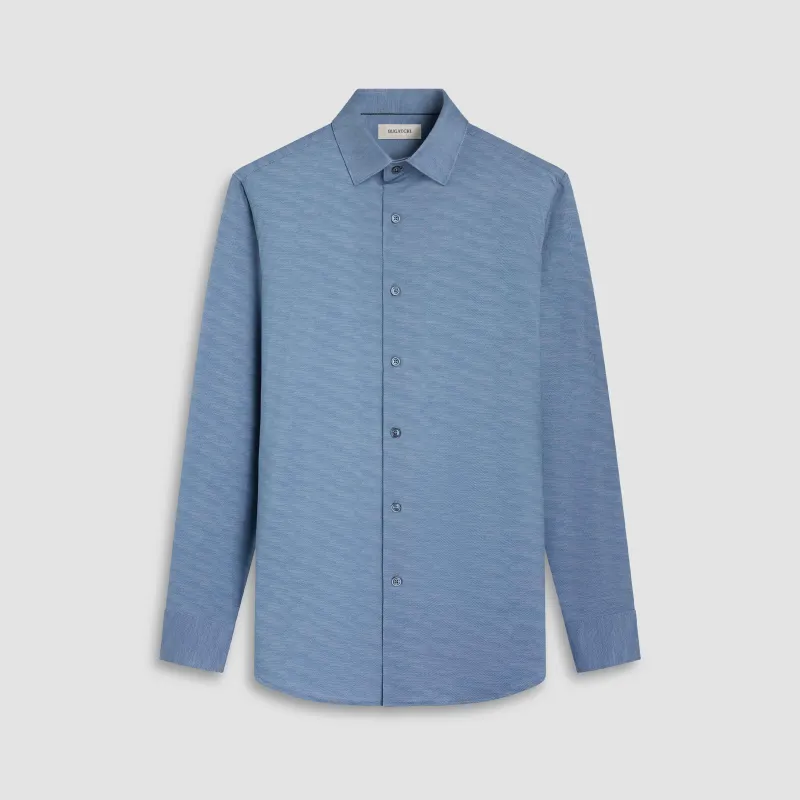 James Herringbone OoohCotton Shirt sold by Bugatchi