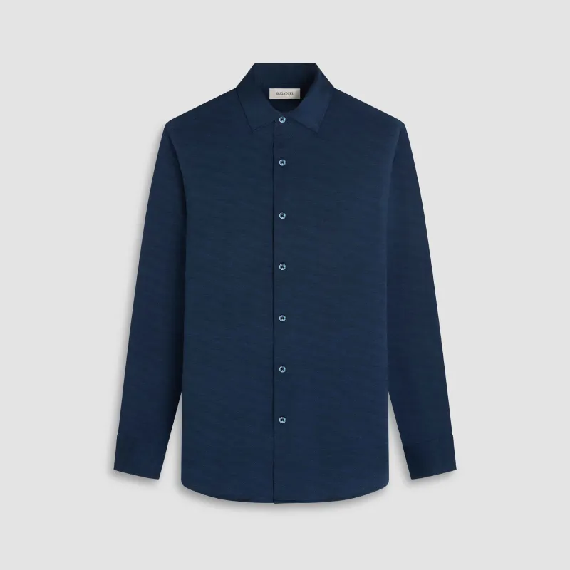 James Herringbone OoohCotton Shirt sold by Bugatchi