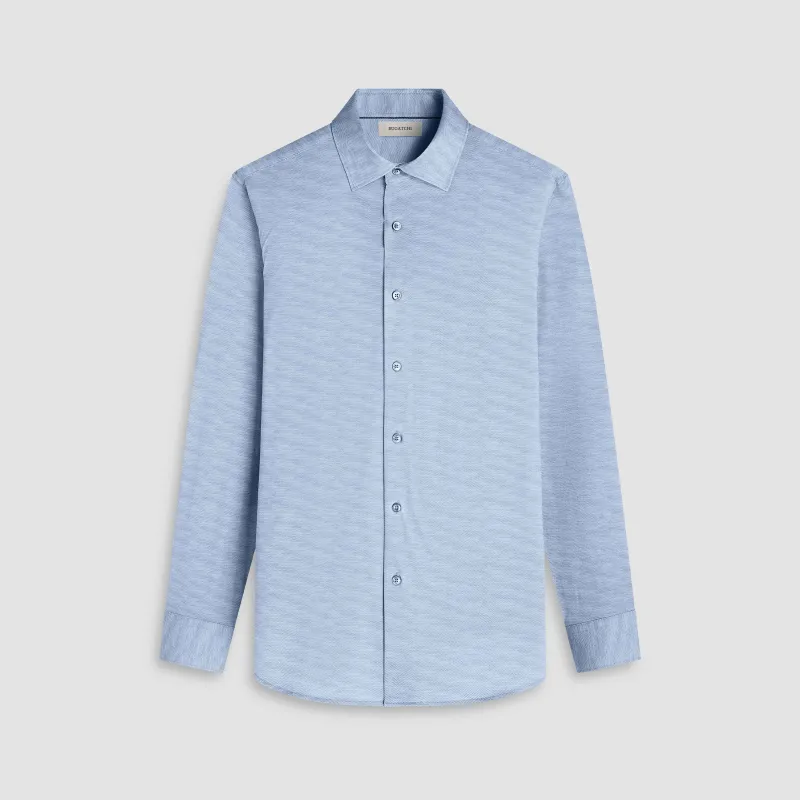 James Herringbone OoohCotton Shirt sold by Bugatchi