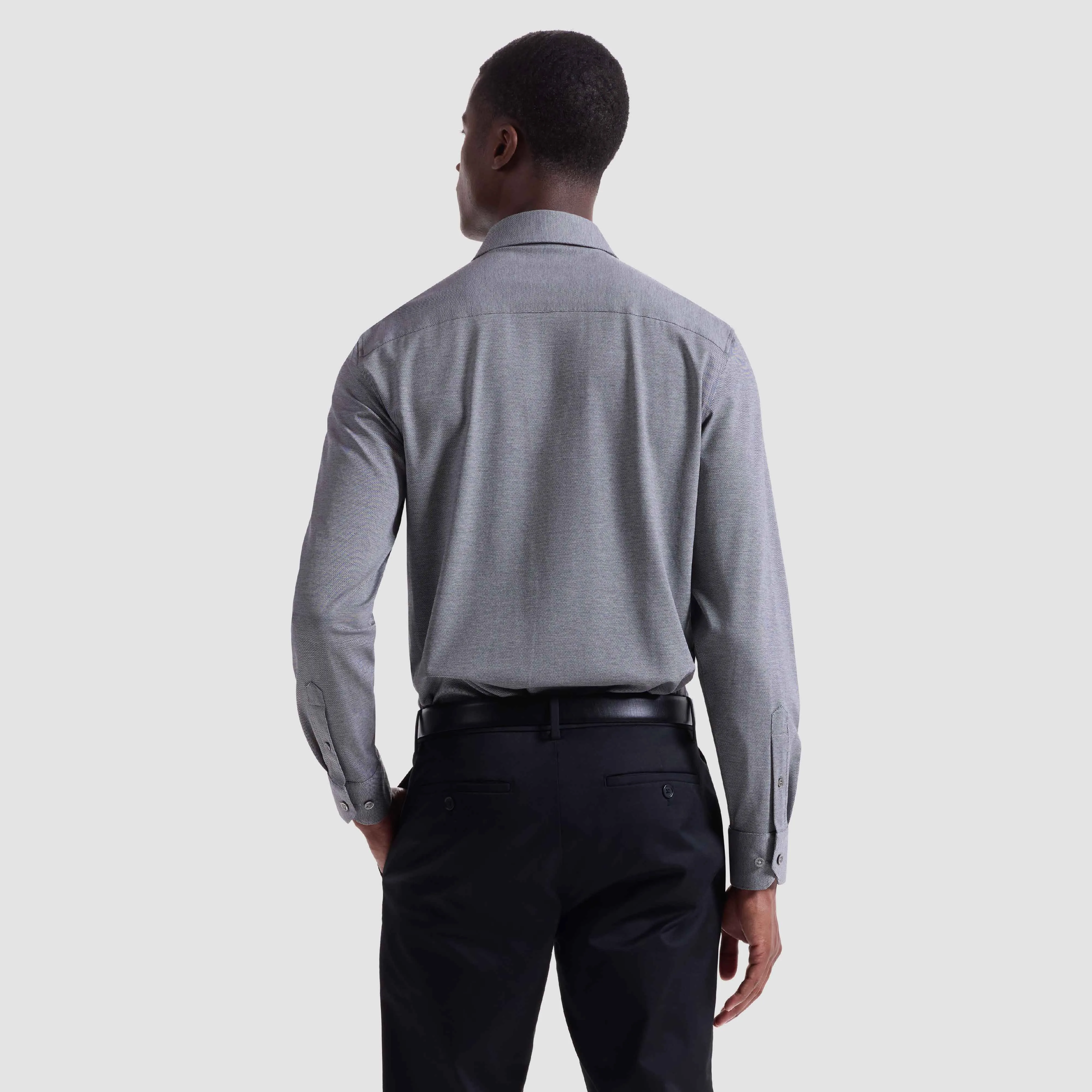 James Solid Twill OoohCotton Shirt sold by Bugatchi product image thumbnail 4