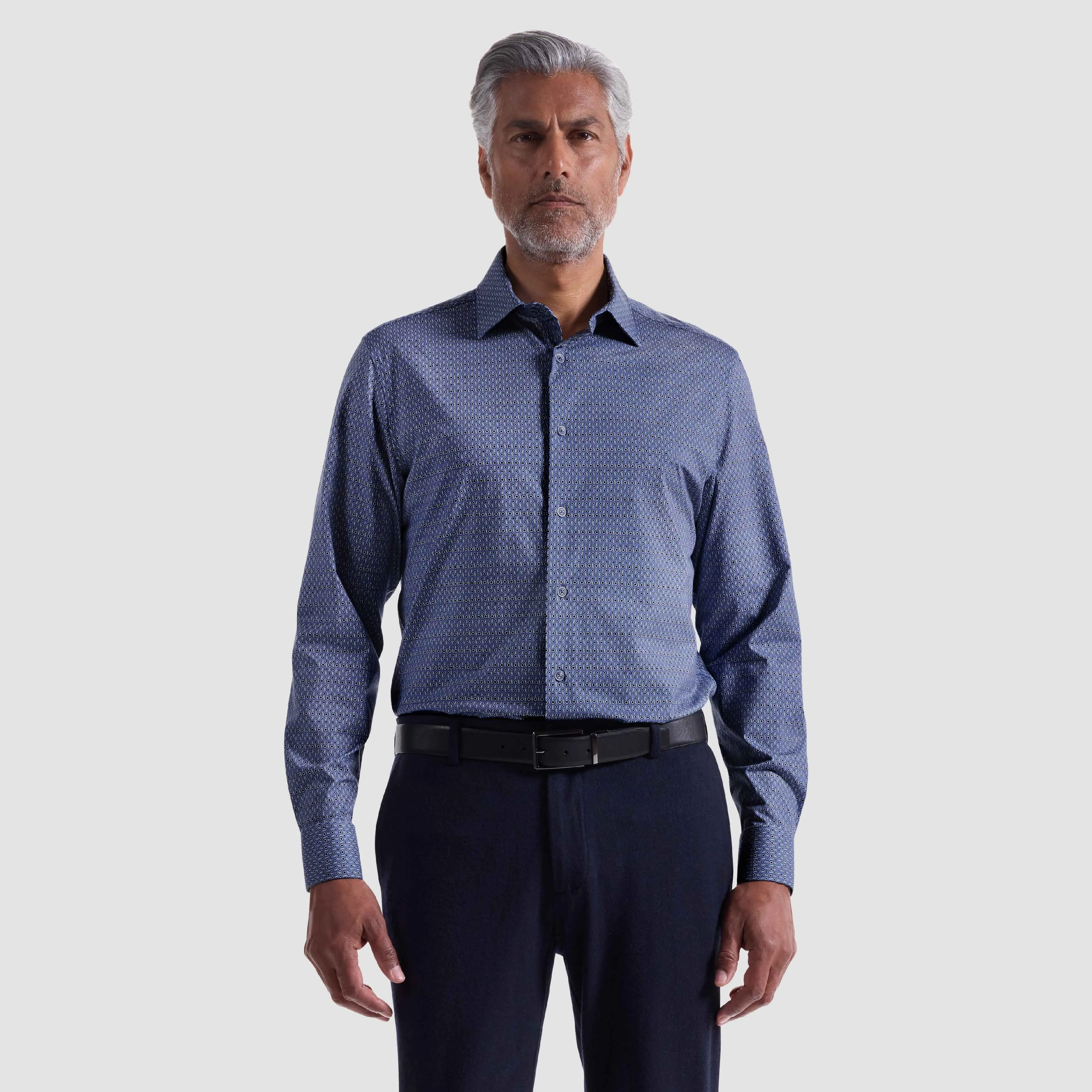 James Geometric OoohCotton Shirt sold by Bugatchi product image thumbnail 2