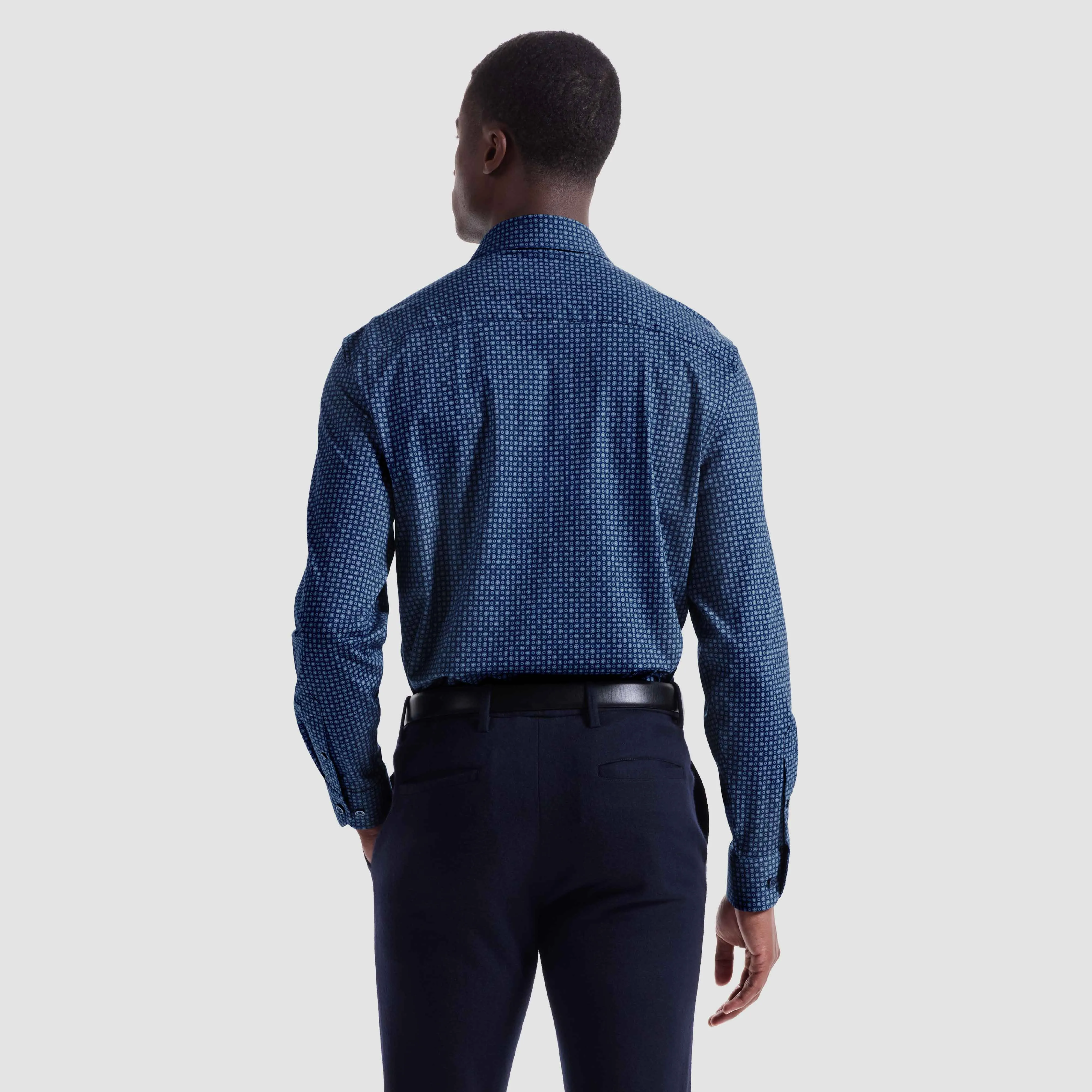 James Geometric OoohCotton Shirt sold by Bugatchi product image thumbnail 4
