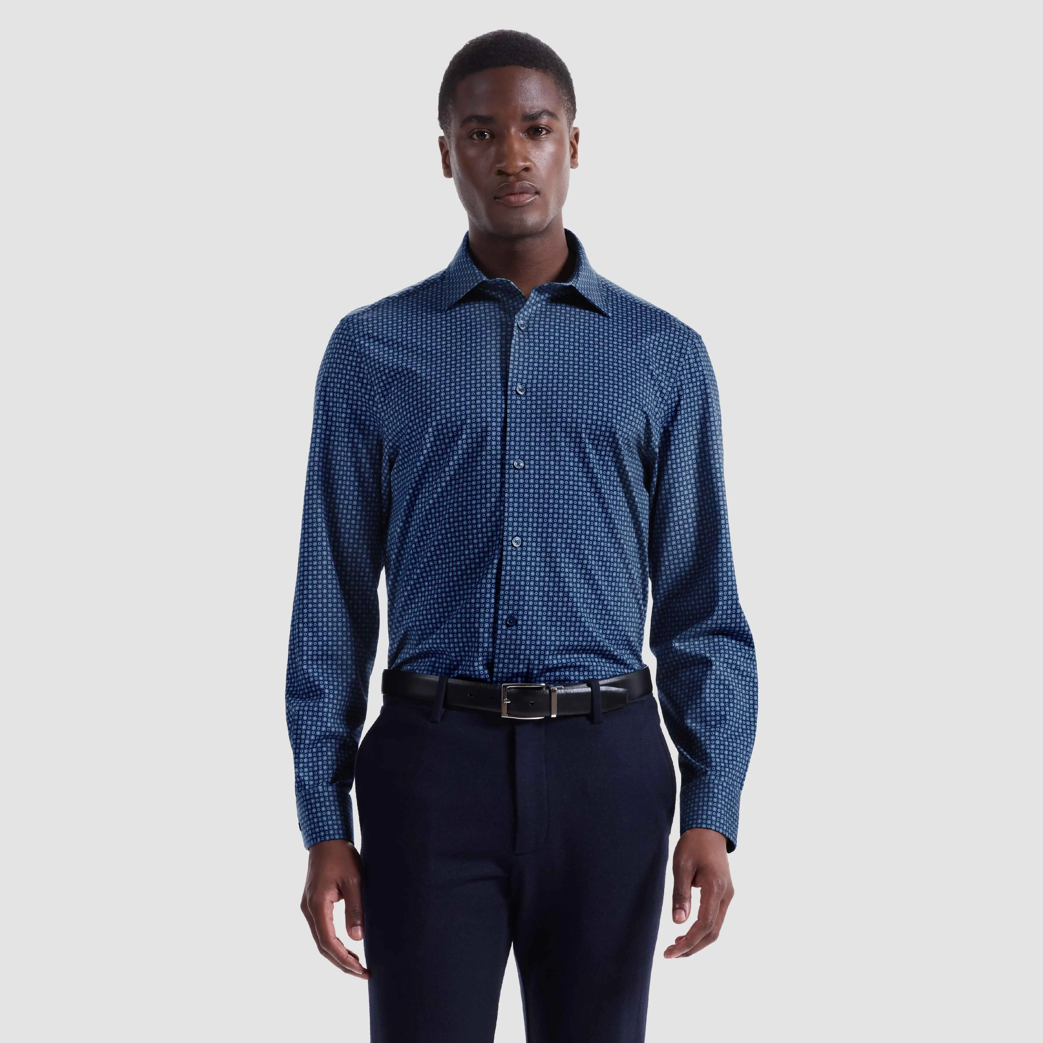 James Geometric OoohCotton Shirt sold by Bugatchi product image thumbnail 2