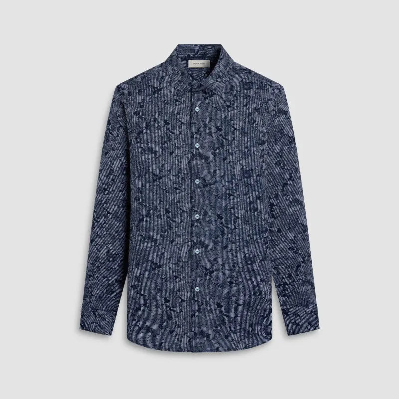 James Striped Floral OoohCotton Shirt sold by Bugatchi