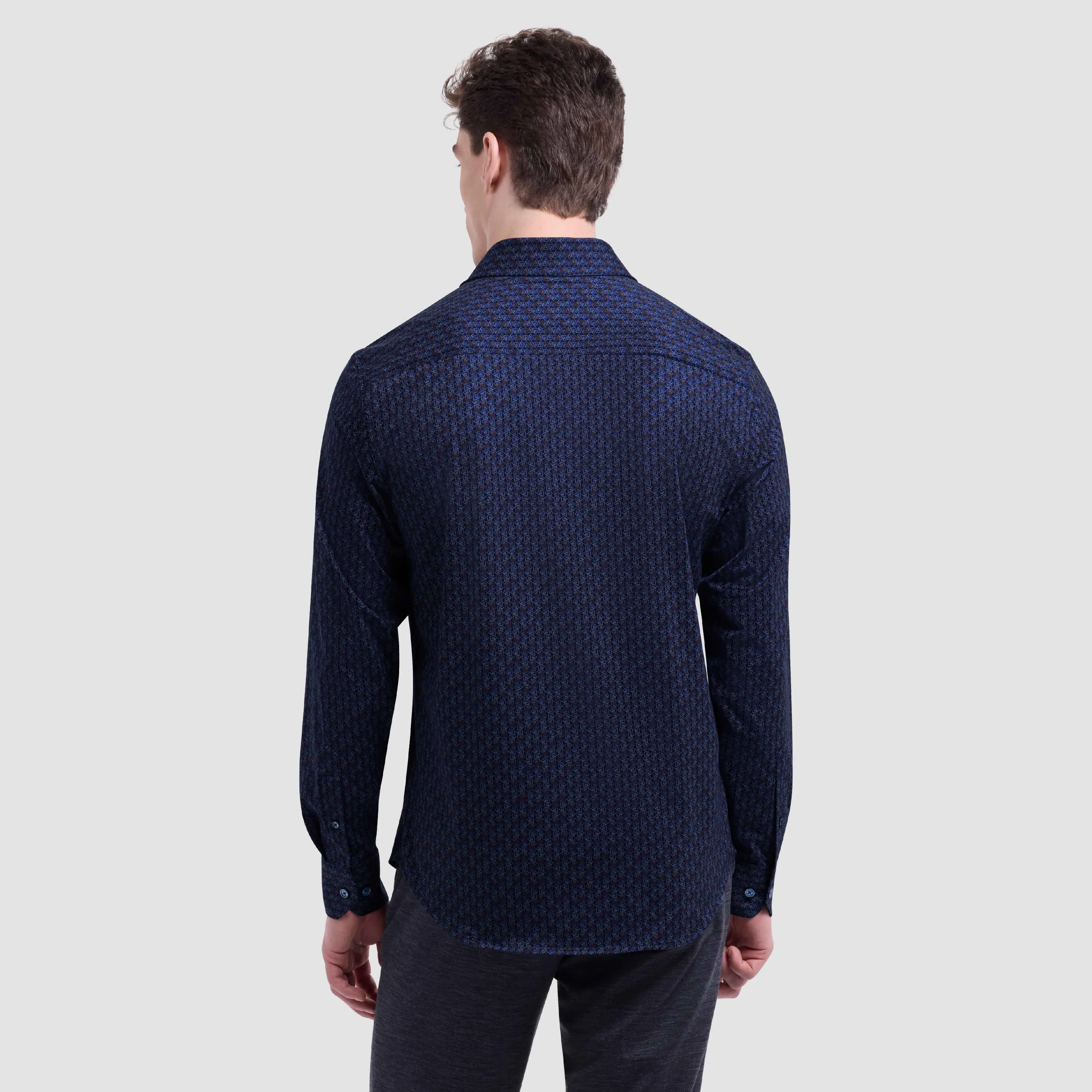 James Geometric OoohCotton Shirt sold by Bugatchi product image thumbnail 5