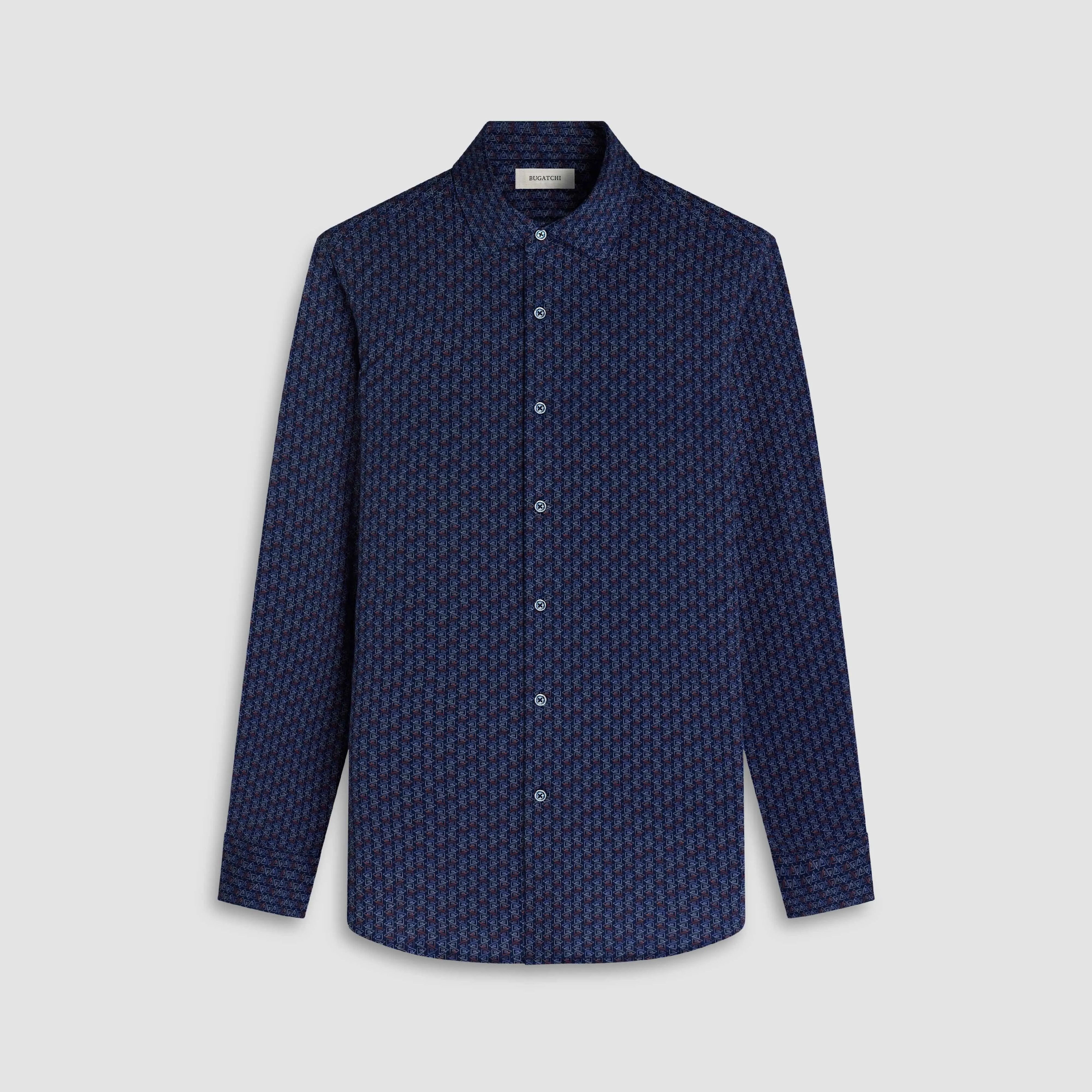 James Geometric OoohCotton Shirt sold by Bugatchi