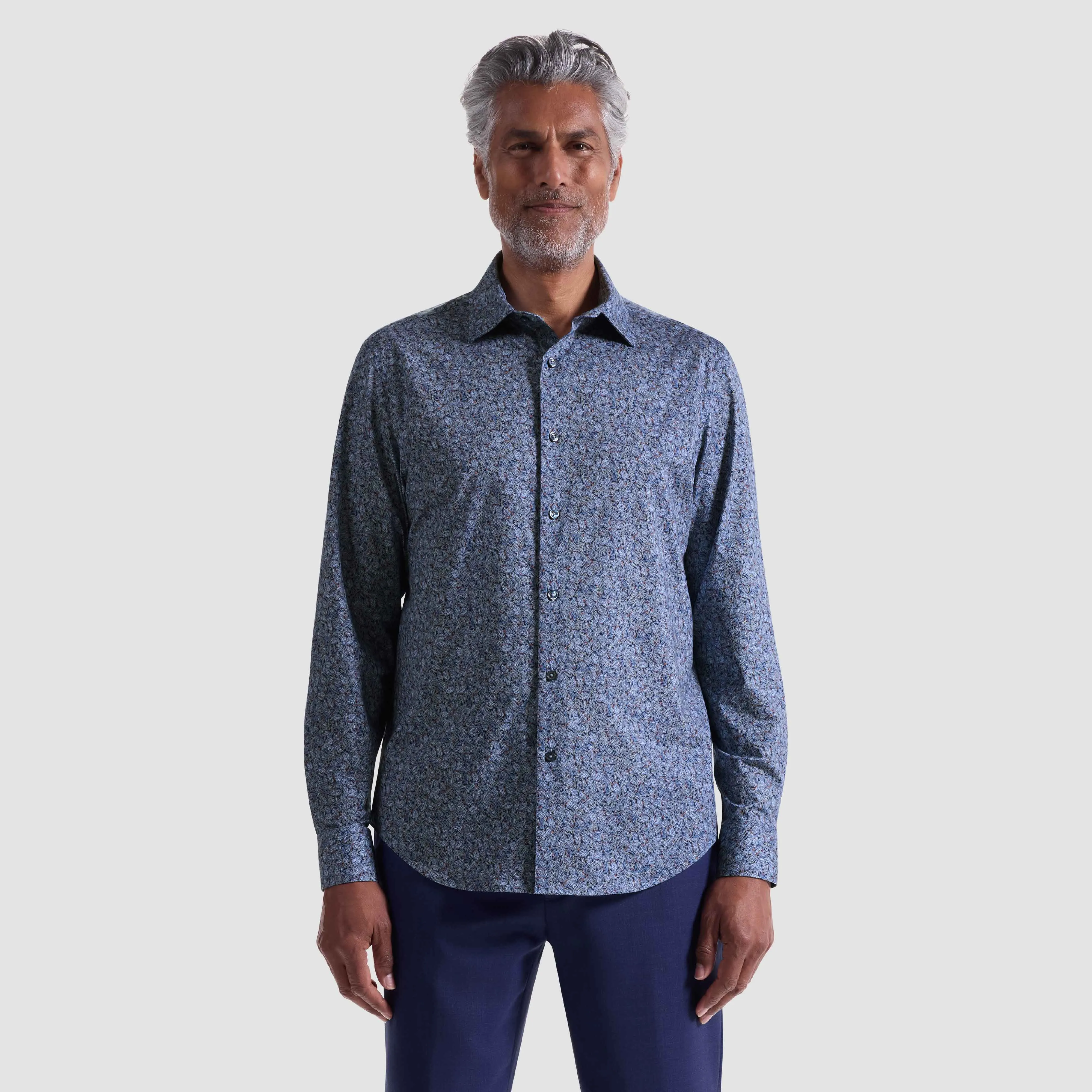 James Leaf Print OoohCotton Shirt sold by Bugatchi product image thumbnail 2