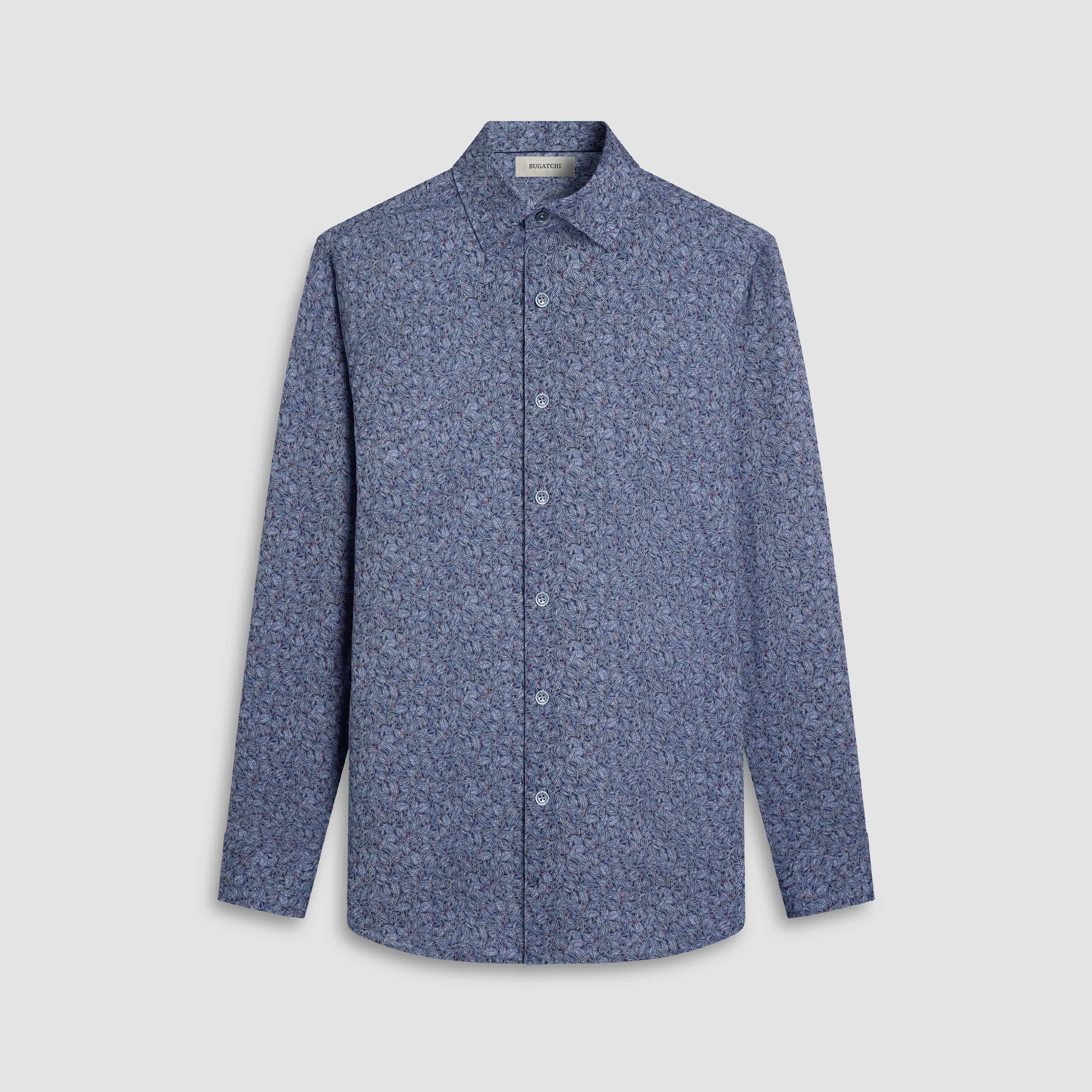 James Leaf Print OoohCotton Shirt sold by Bugatchi