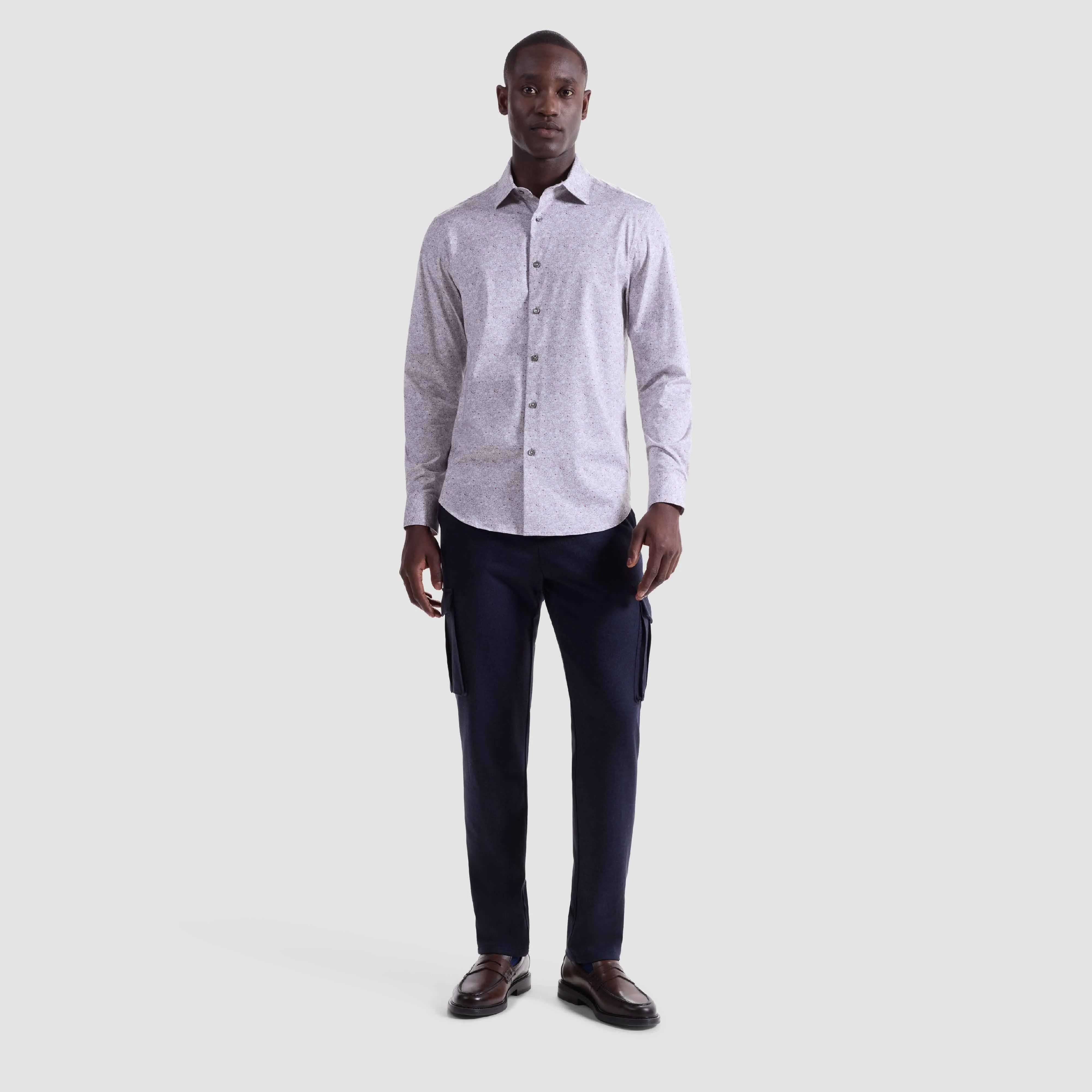 James Geometric OoohCotton Shirt sold by Bugatchi product image thumbnail 5