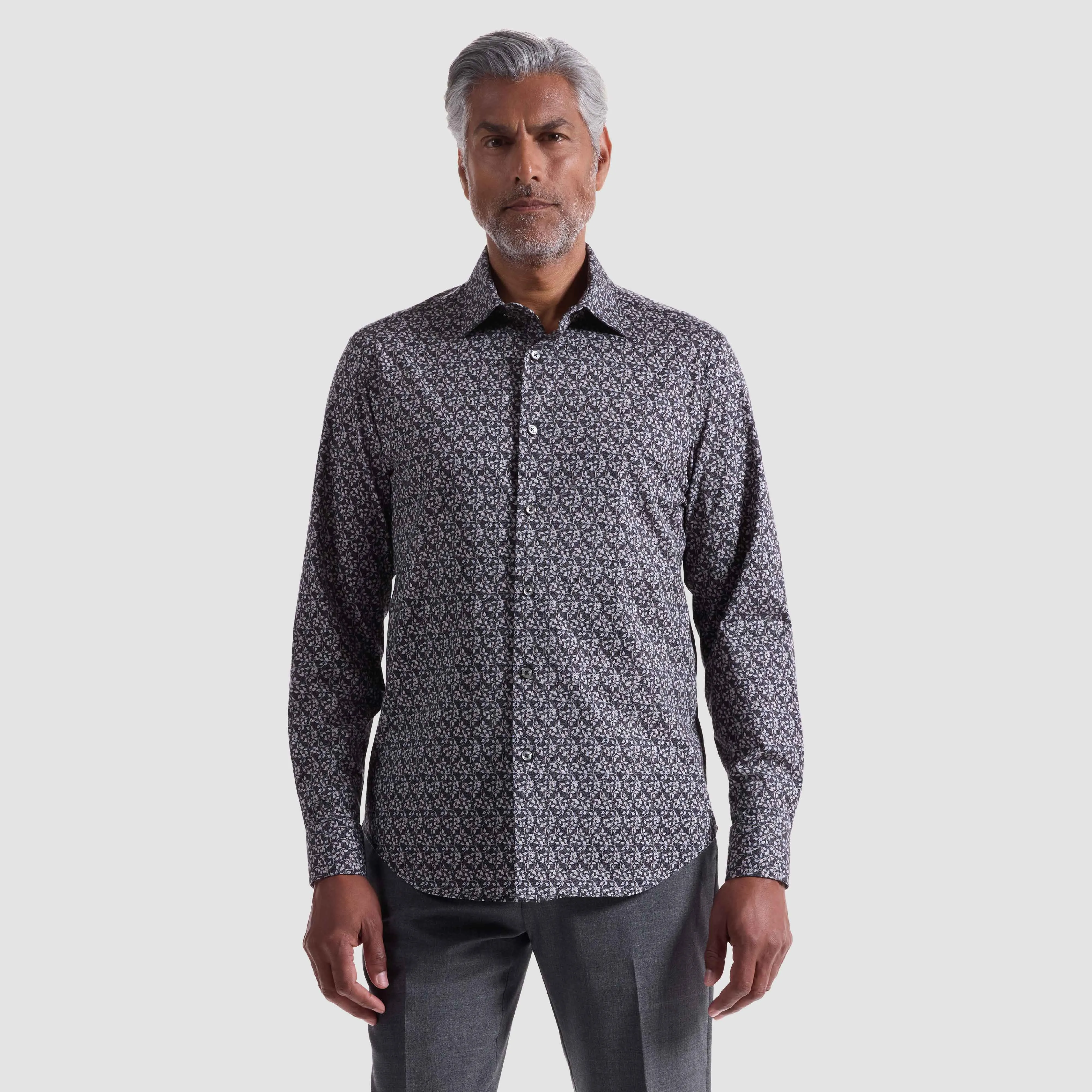 James Leaf Print OoohCotton Shirt sold by Bugatchi product image thumbnail 2