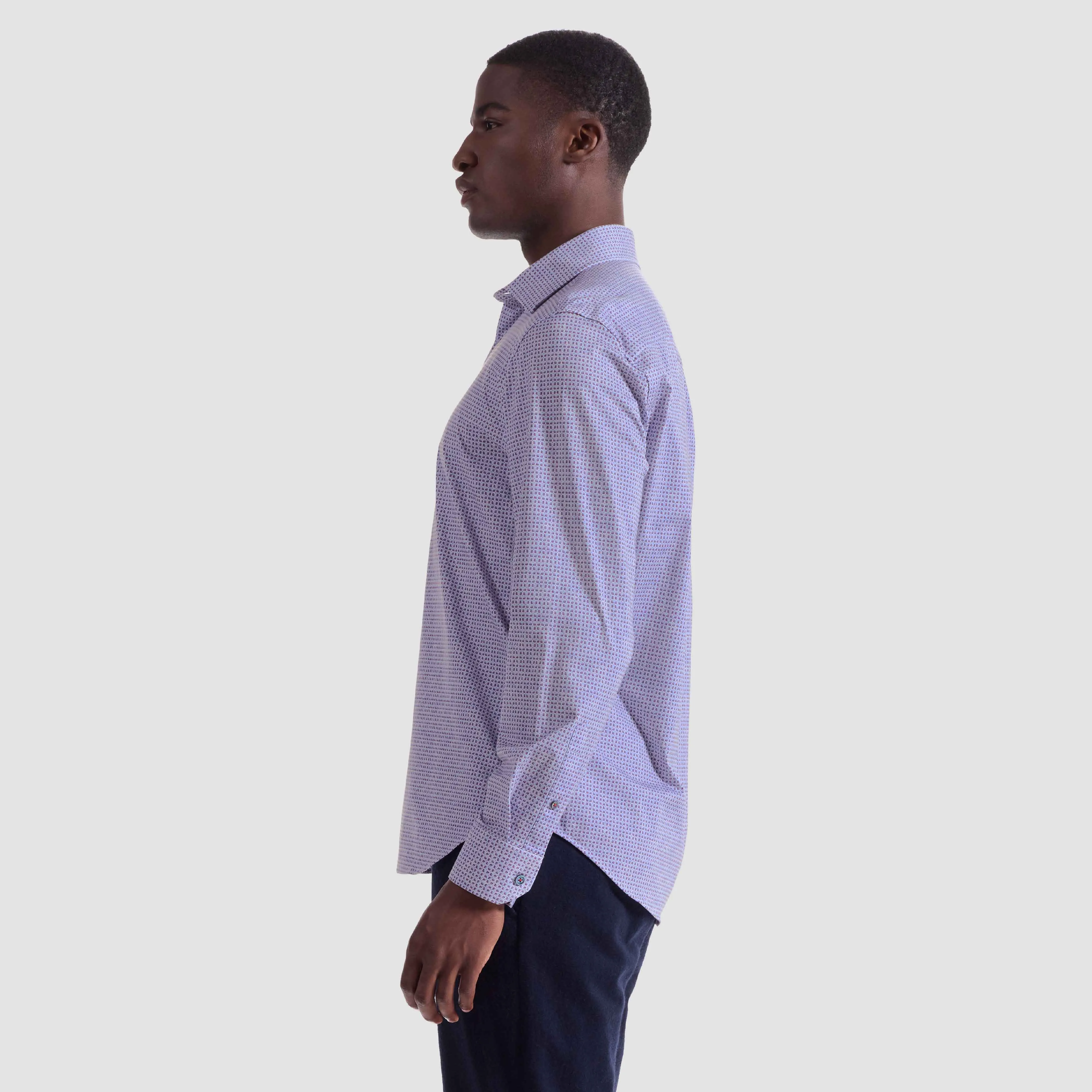 James Geometric OoohCotton Shirt sold by Bugatchi product image thumbnail 3