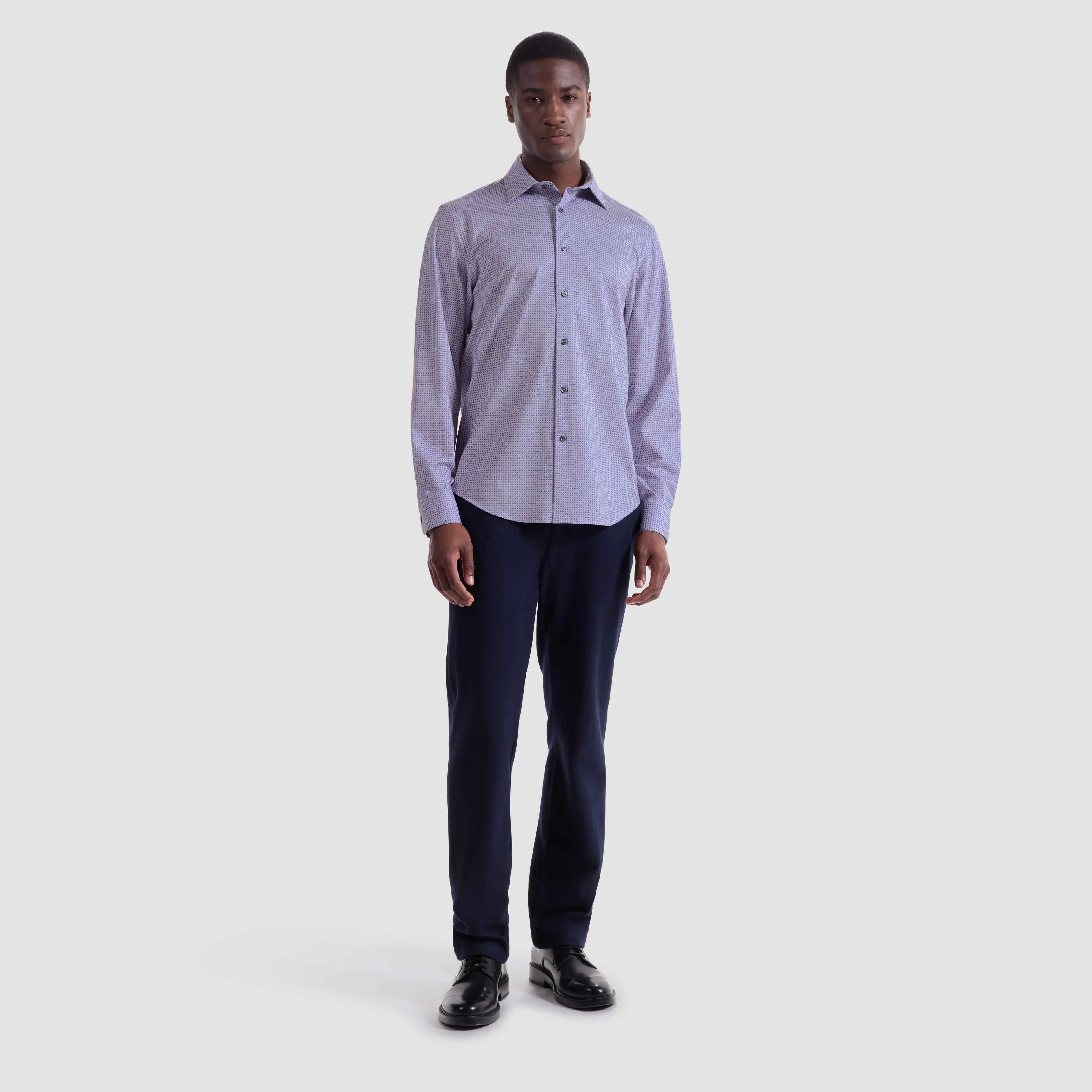 James Geometric OoohCotton Shirt sold by Bugatchi product image thumbnail 5
