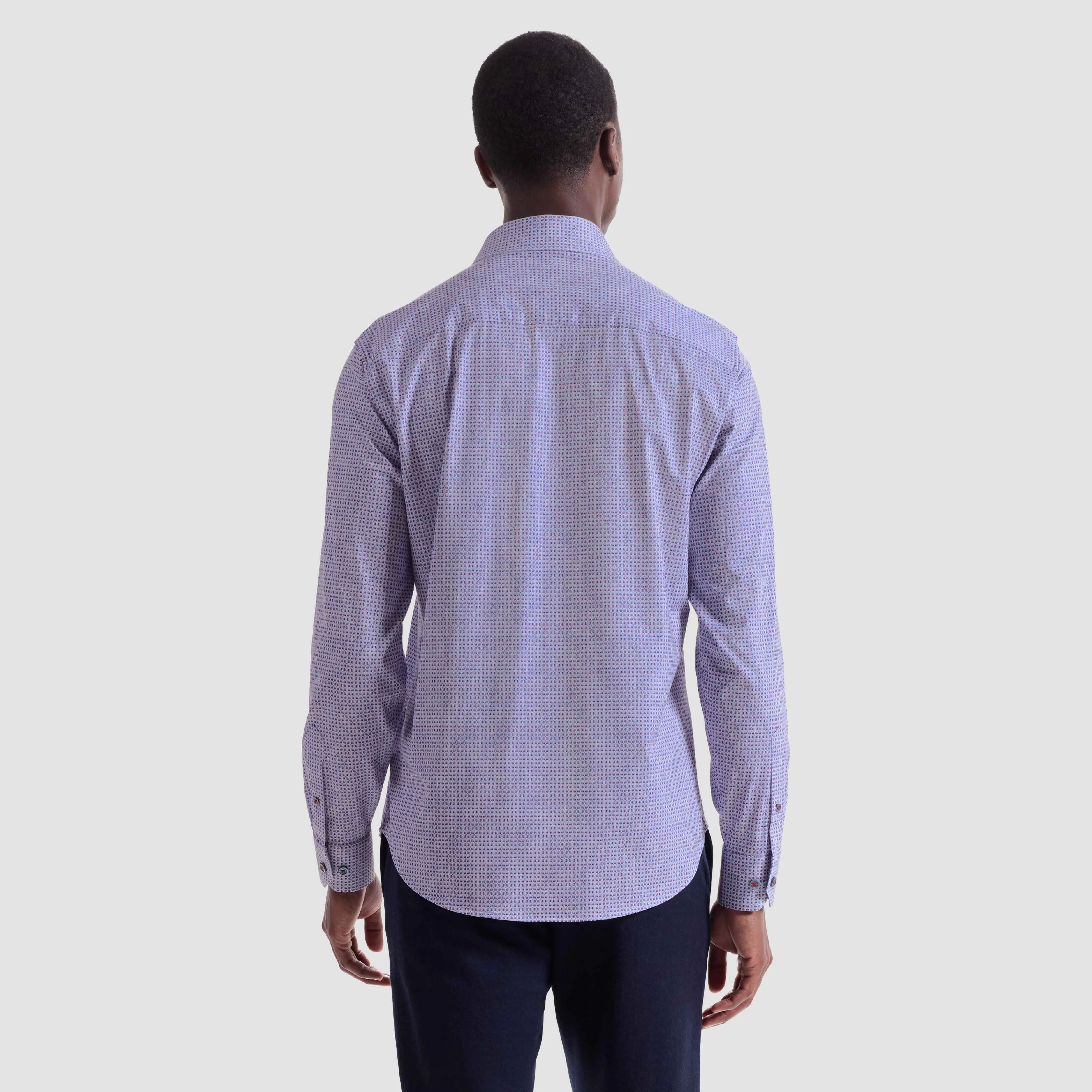 James Geometric OoohCotton Shirt sold by Bugatchi product image thumbnail 4