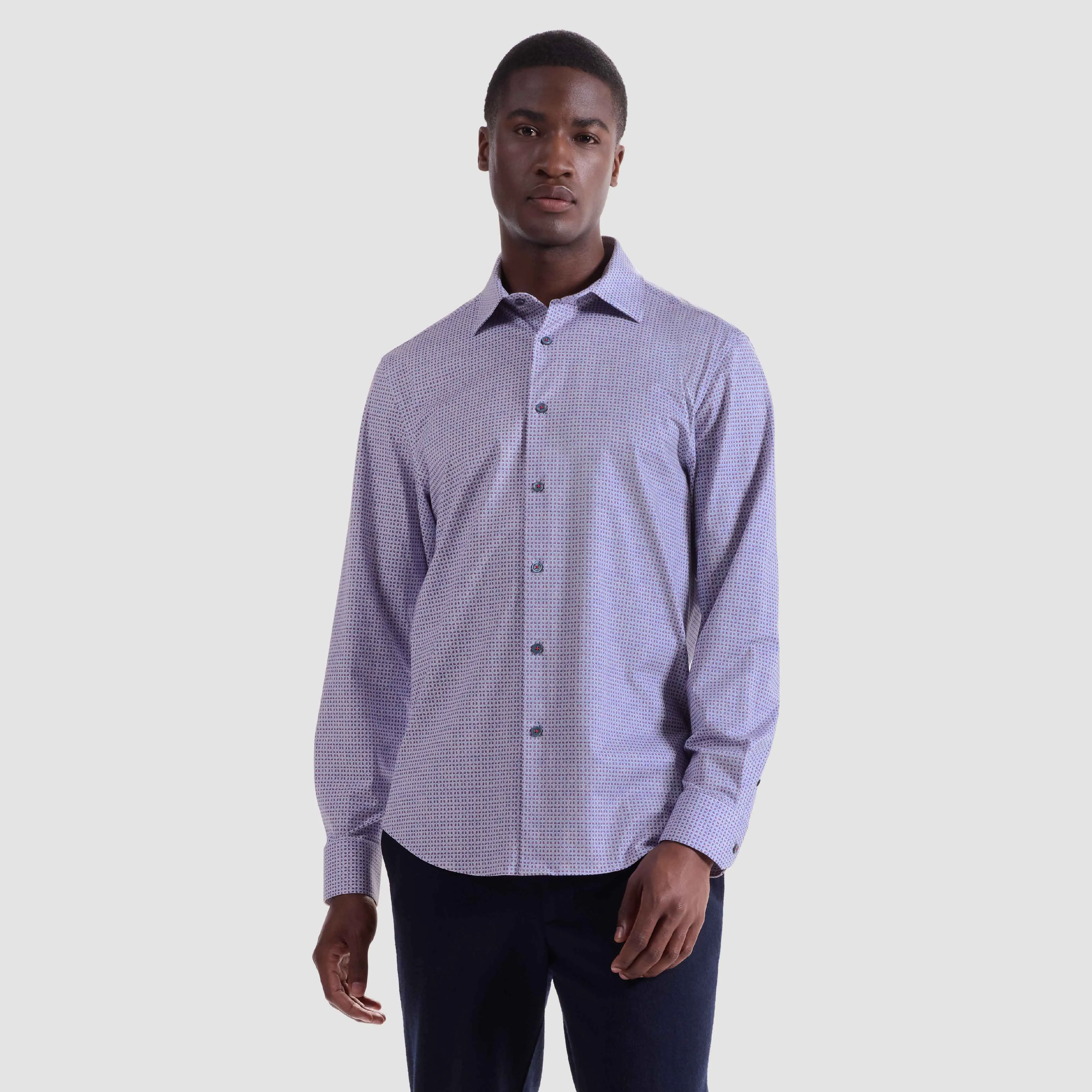 James Geometric OoohCotton Shirt sold by Bugatchi product image thumbnail 2
