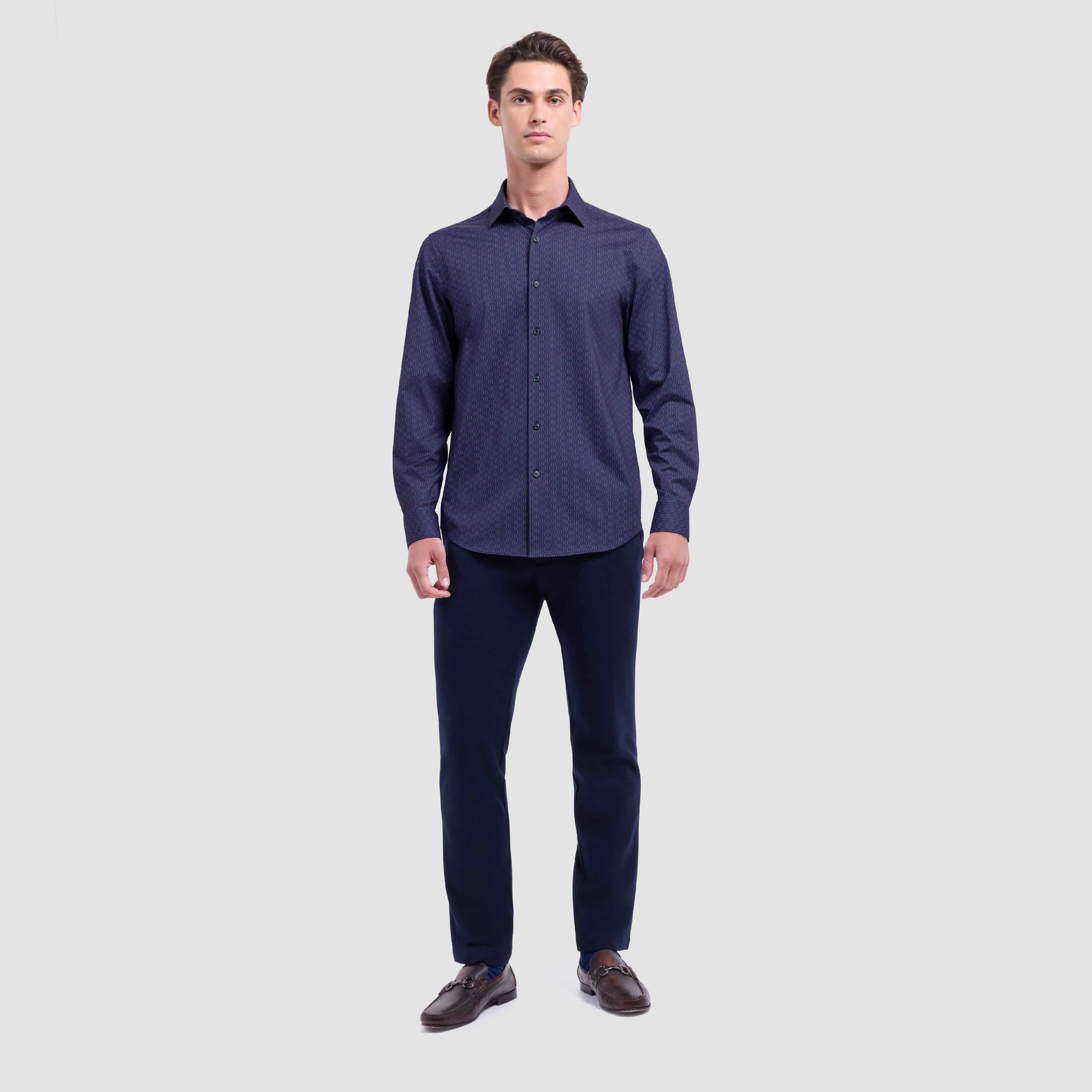 James Basketweave OoohCotton Shirt sold by Bugatchi product image thumbnail 5