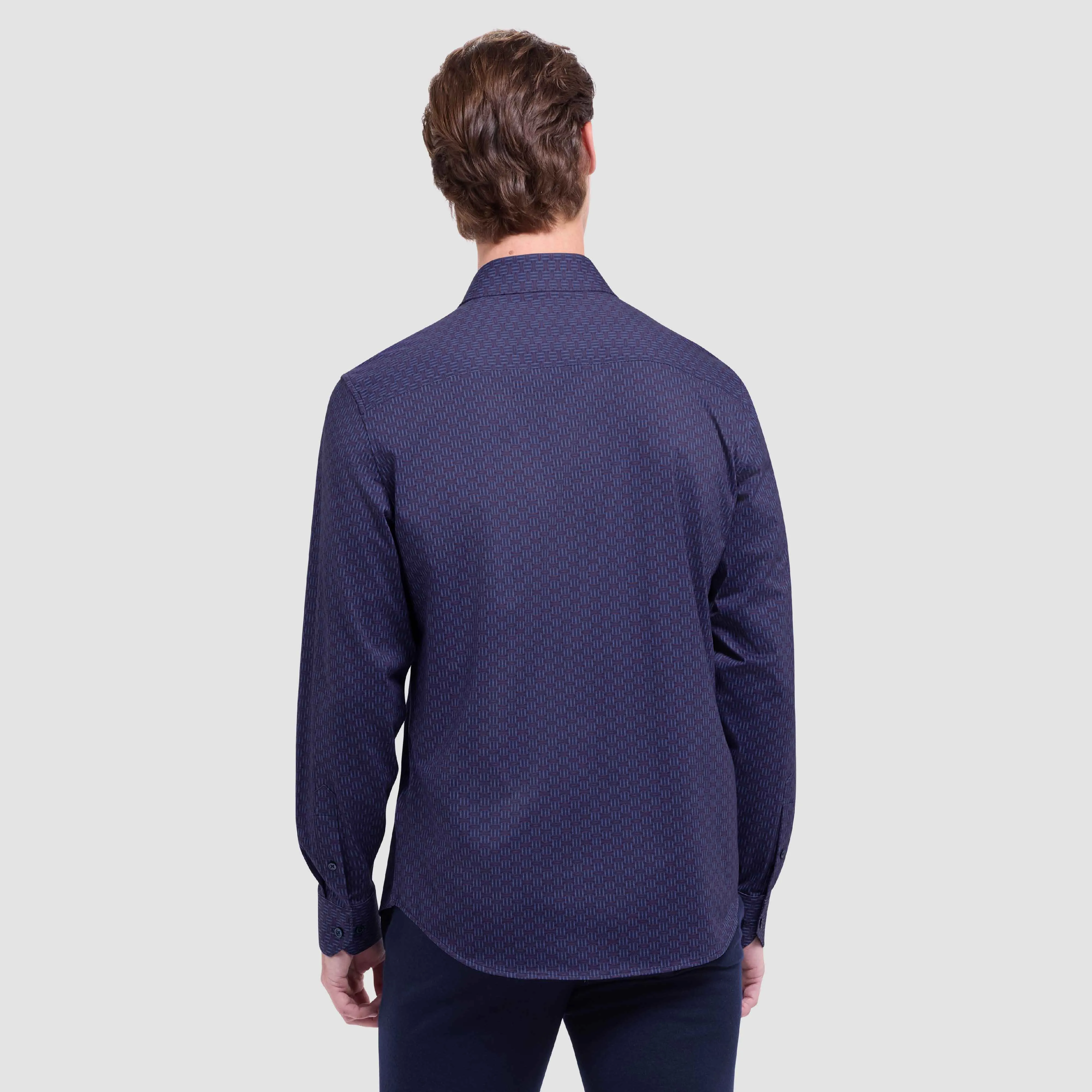 James Basketweave OoohCotton Shirt sold by Bugatchi product image thumbnail 4