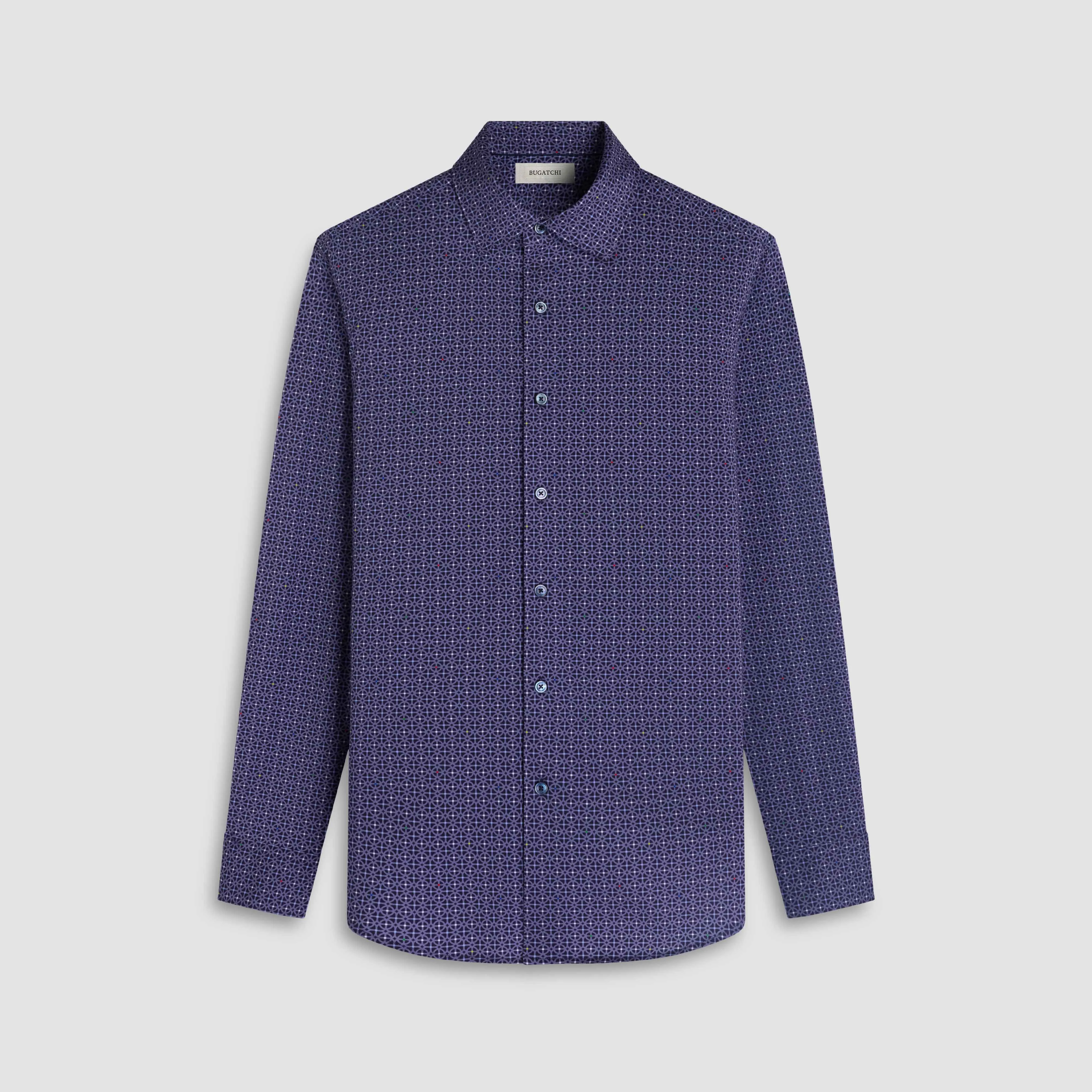 James Geometric OoohCotton Shirt sold by Bugatchi