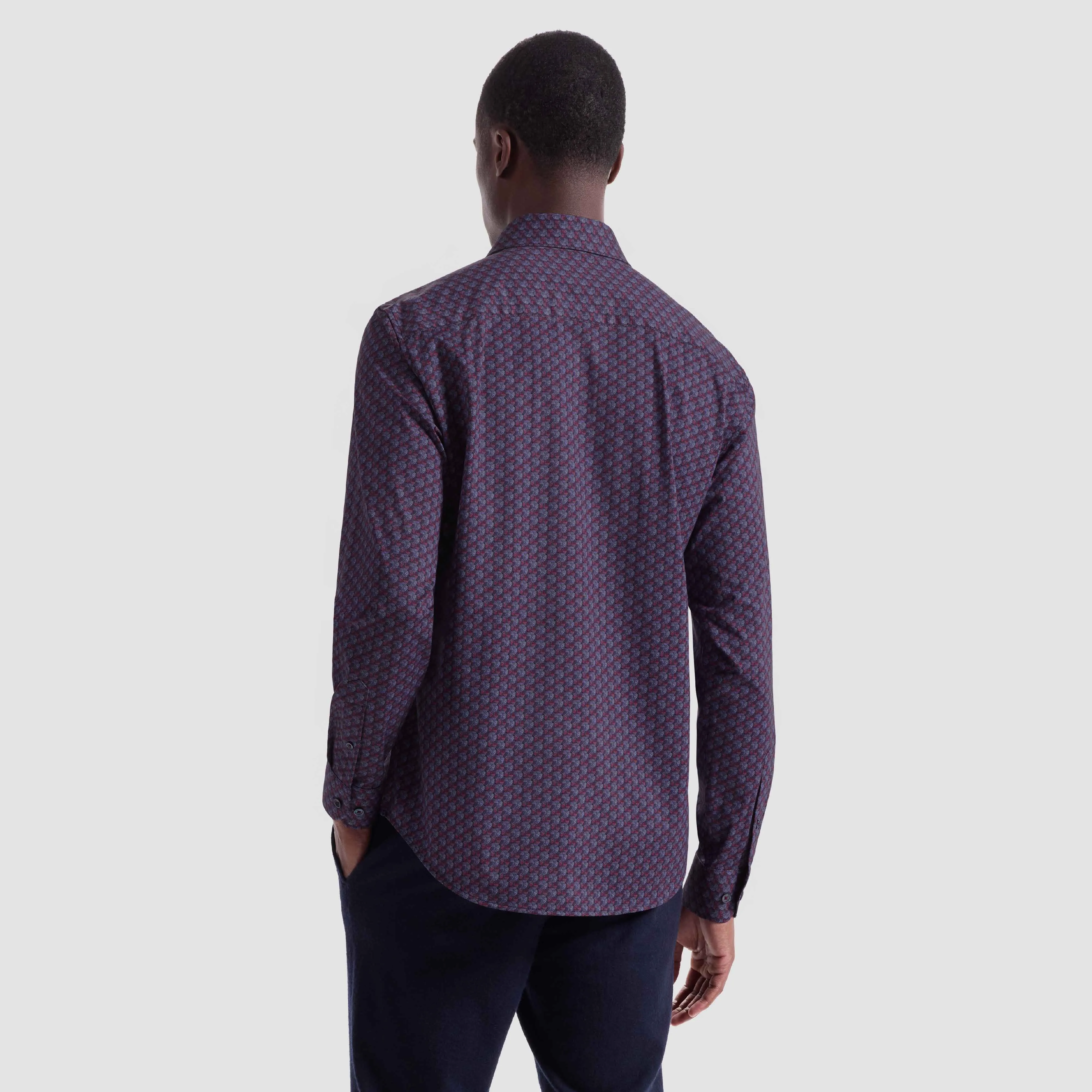 James Geometric OoohCotton Shirt sold by Bugatchi product image thumbnail 4