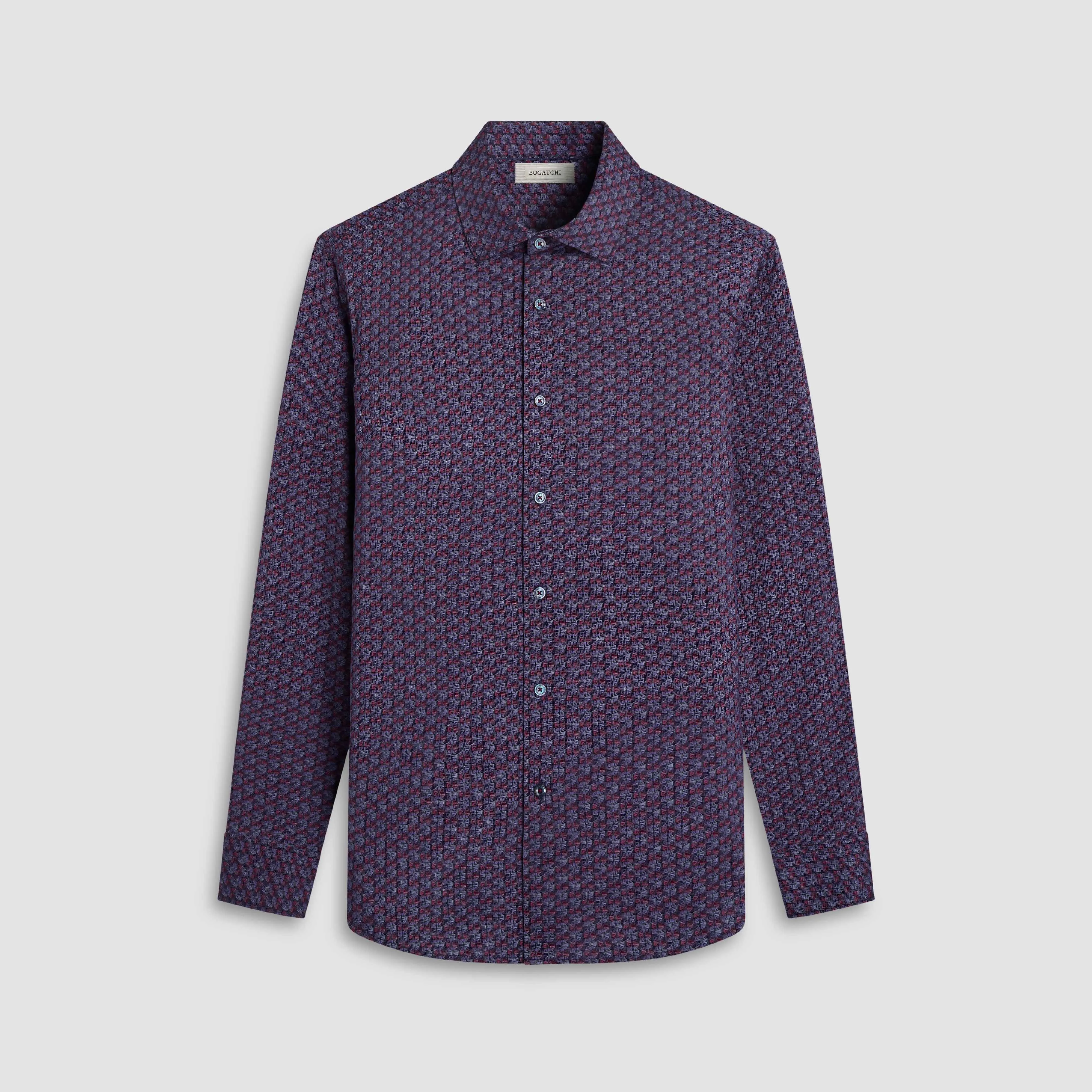 James Geometric OoohCotton Shirt sold by Bugatchi