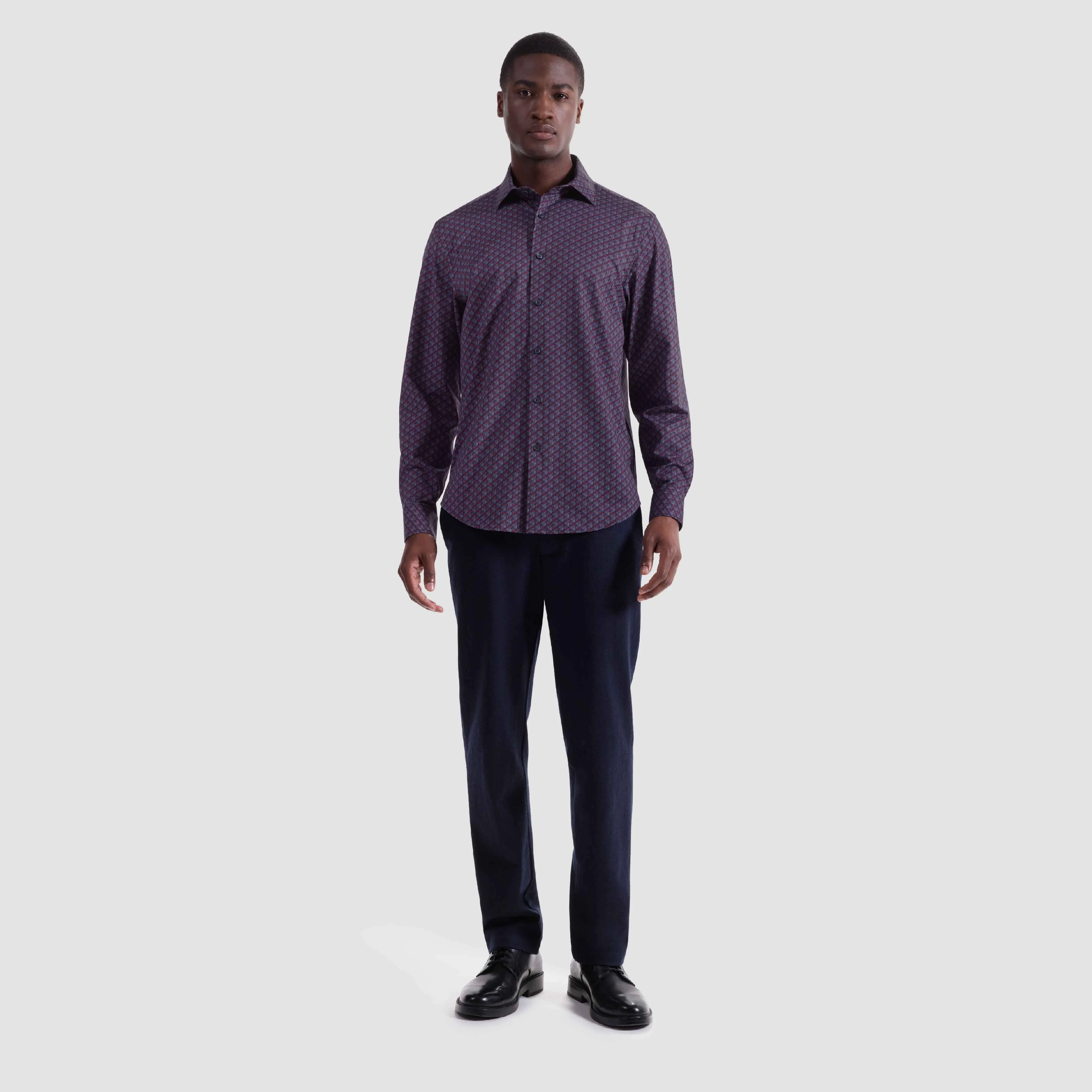 James Geometric OoohCotton Shirt sold by Bugatchi product image thumbnail 5