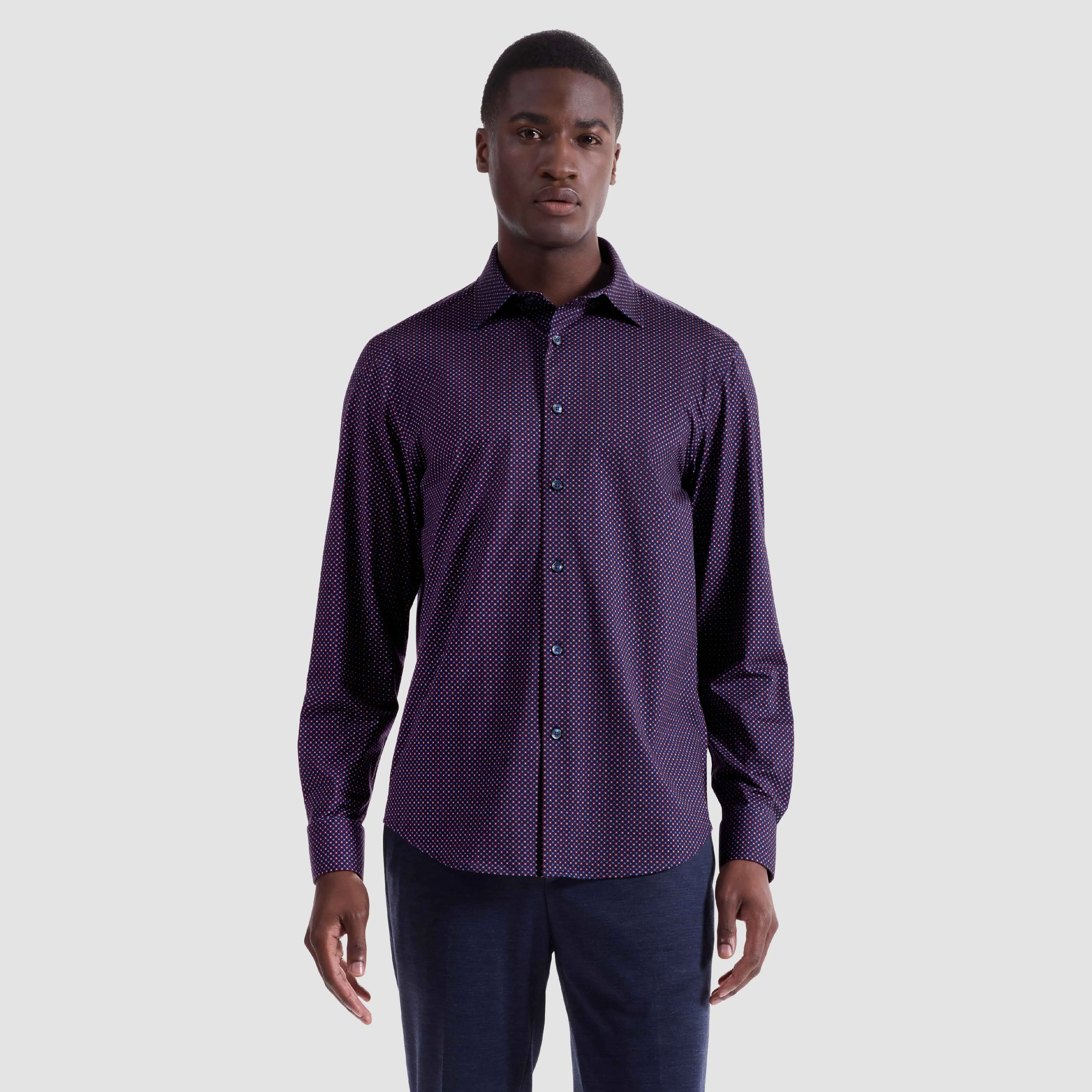 James Mosaic OoohCotton Shirt sold by Bugatchi product image thumbnail 2