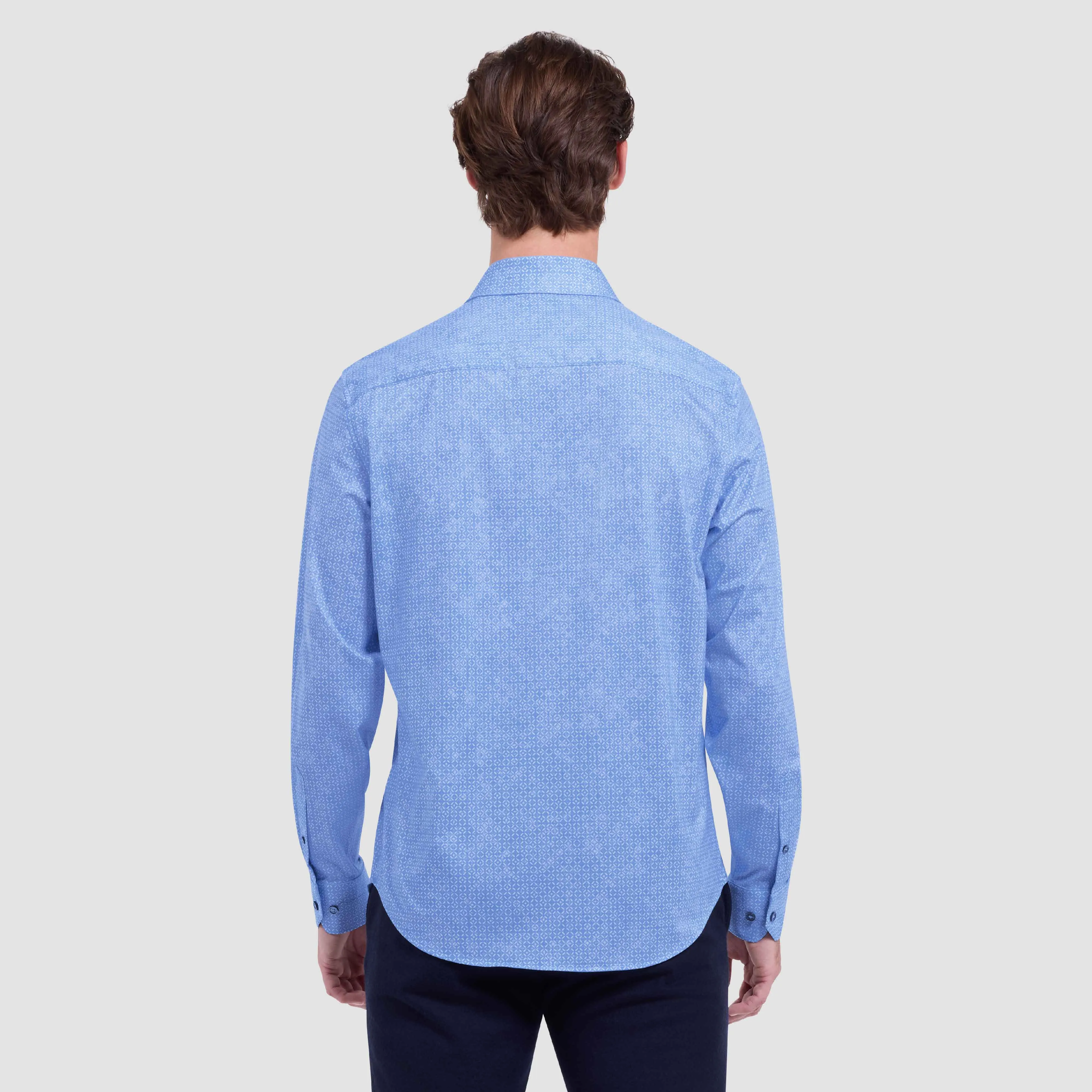 James Geometric OoohCotton Shirt sold by Bugatchi product image thumbnail 4