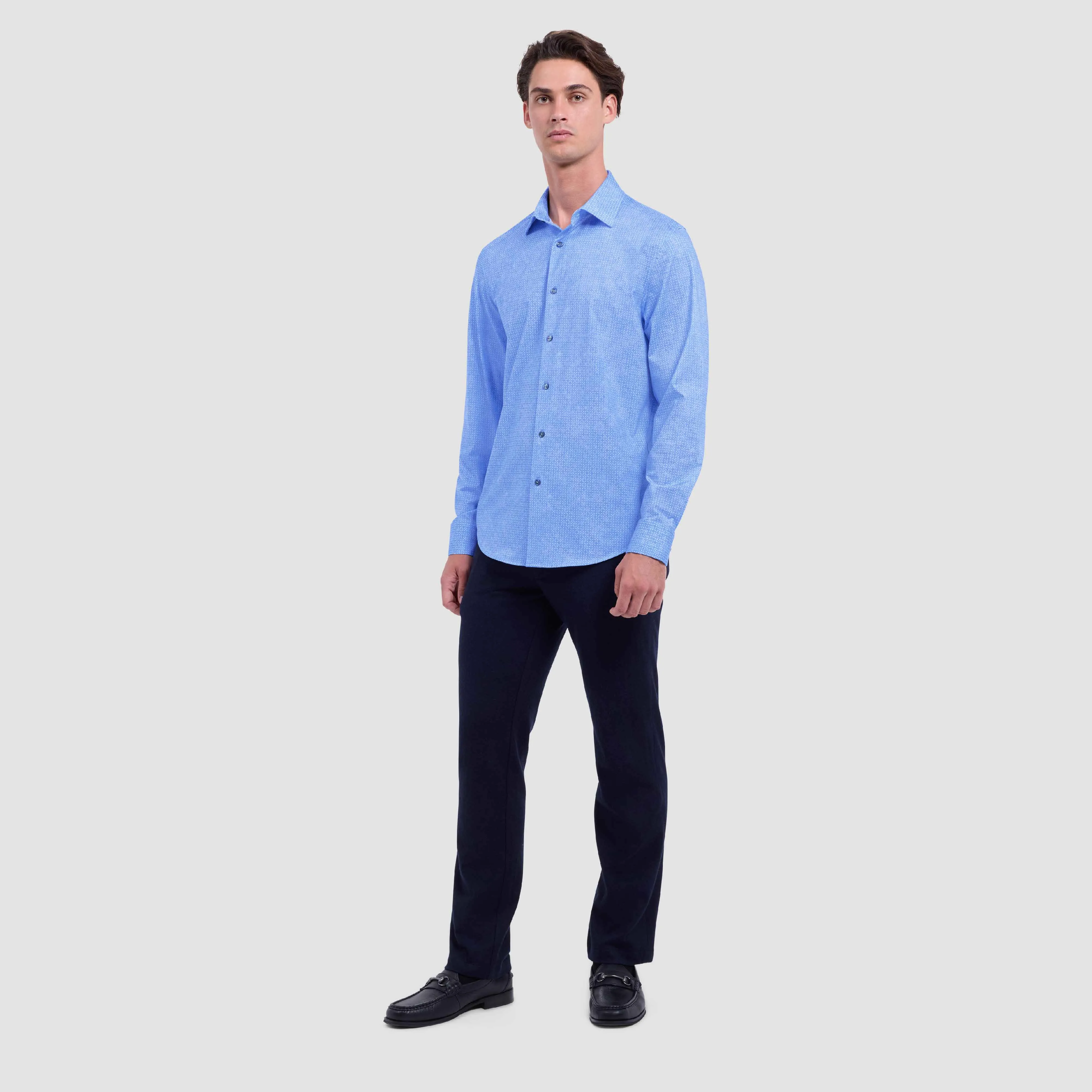 James Geometric OoohCotton Shirt sold by Bugatchi product image thumbnail 5