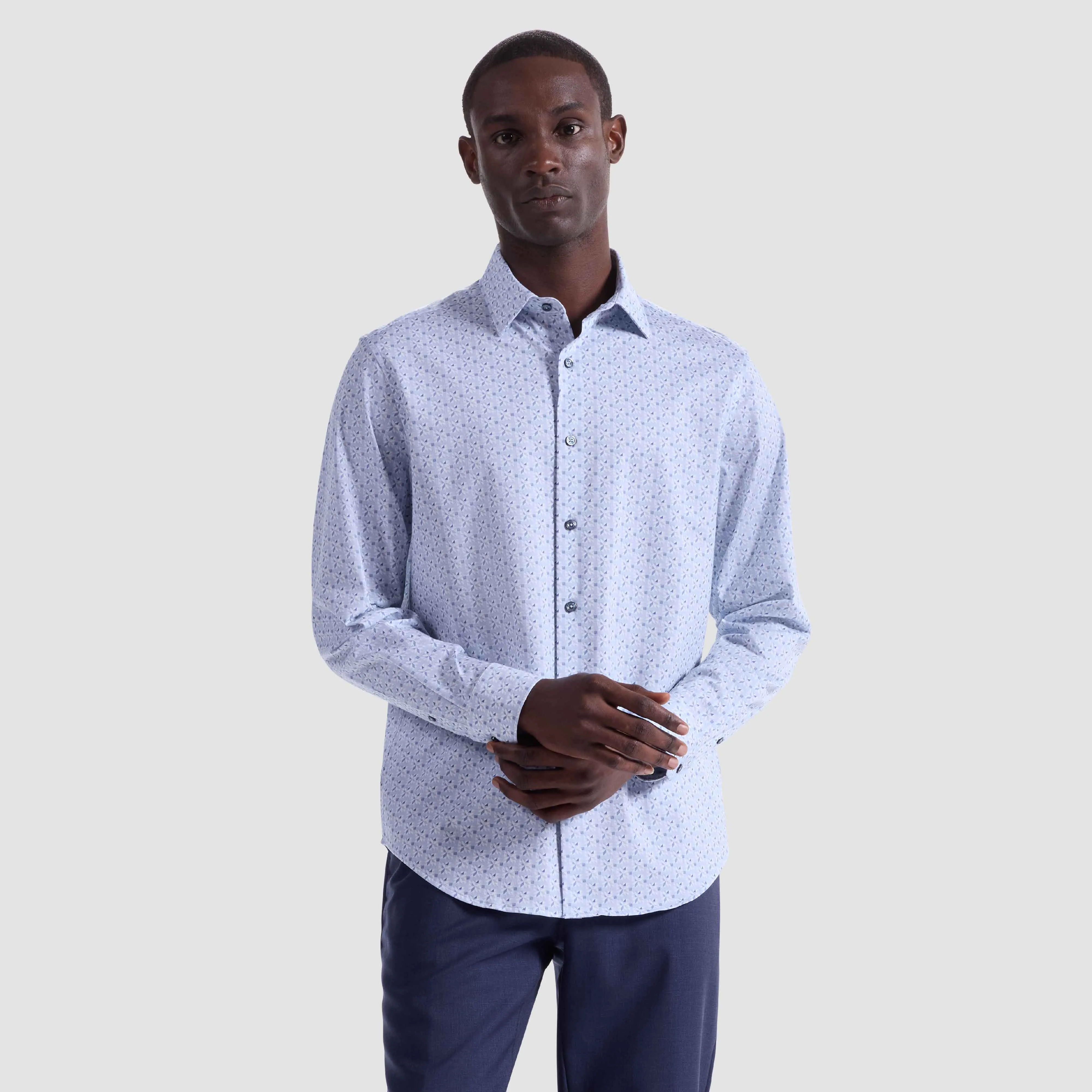 James Mosaic OoohCotton Shirt sold by Bugatchi product image thumbnail 2