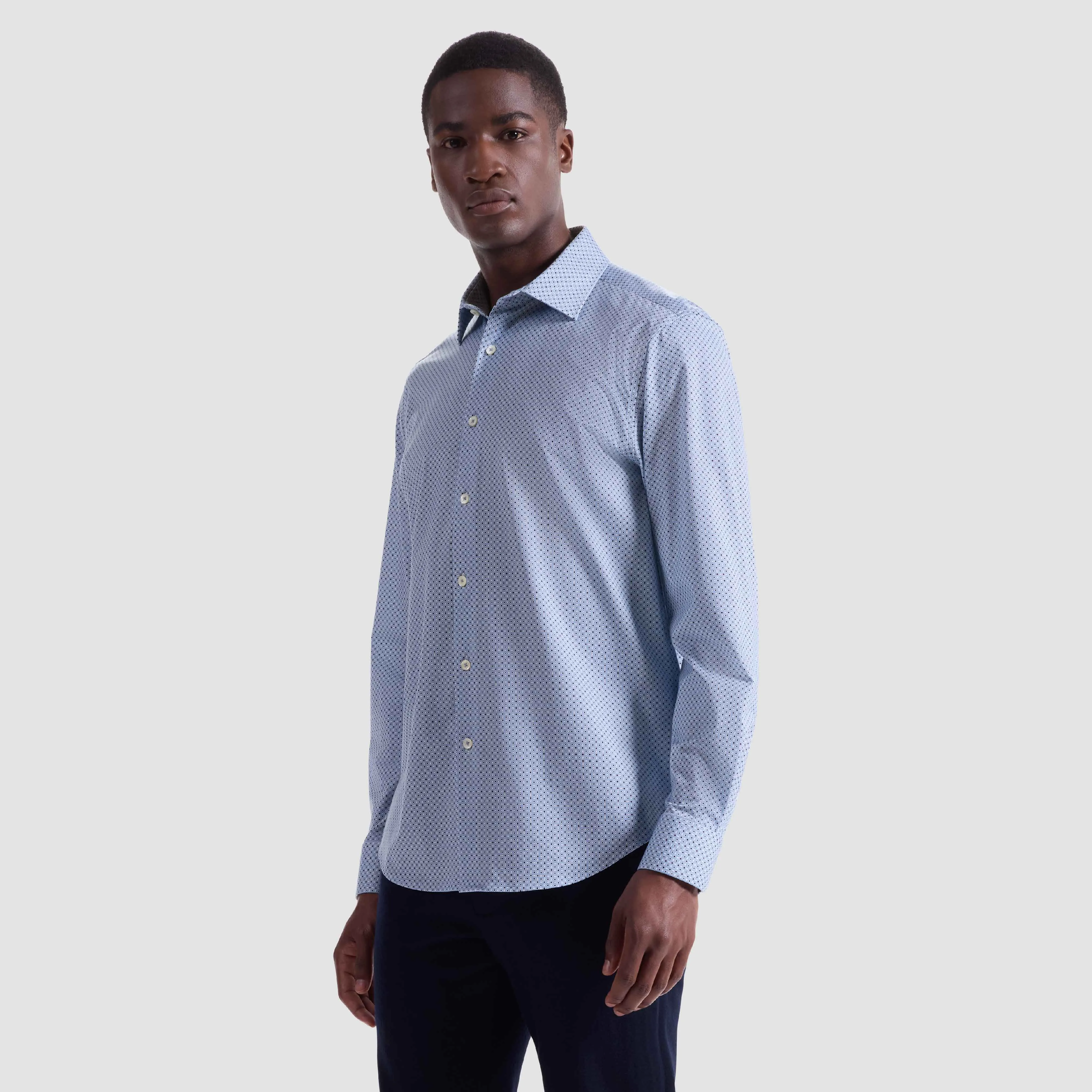 James Geometric OoohCotton Shirt sold by Bugatchi product image thumbnail 3