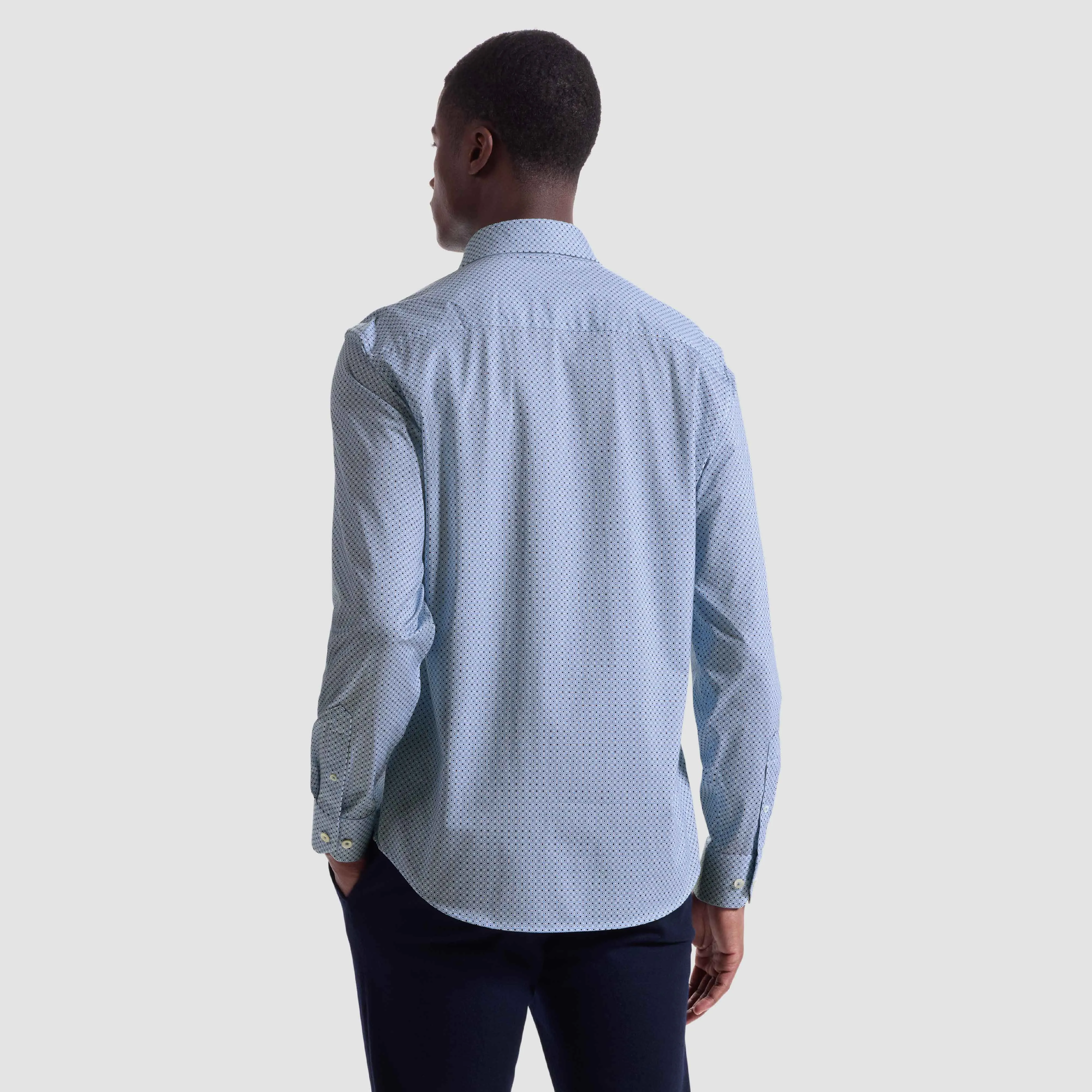 James Geometric OoohCotton Shirt sold by Bugatchi product image thumbnail 4