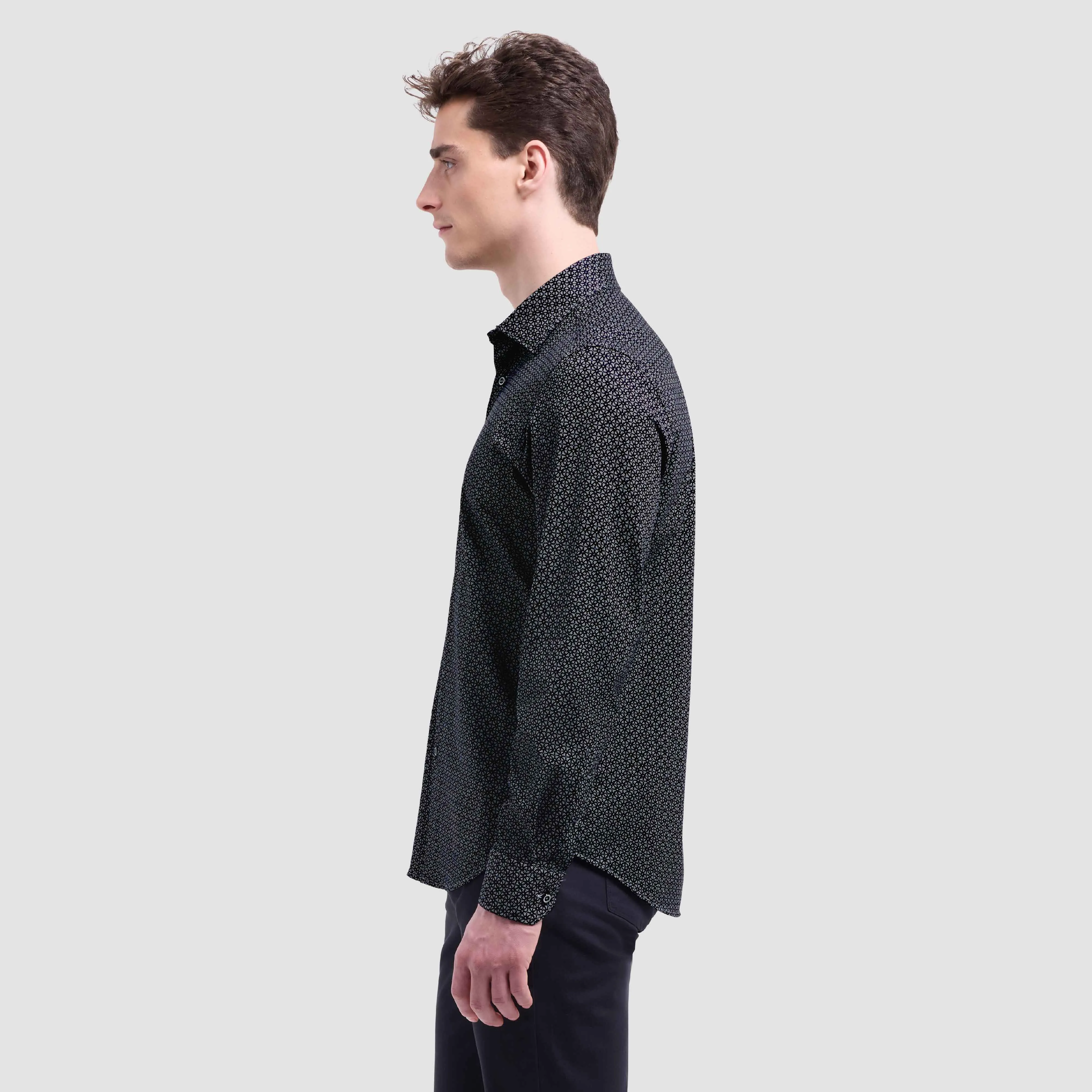 James Geometric OoohCotton Shirt sold by Bugatchi product image thumbnail 3