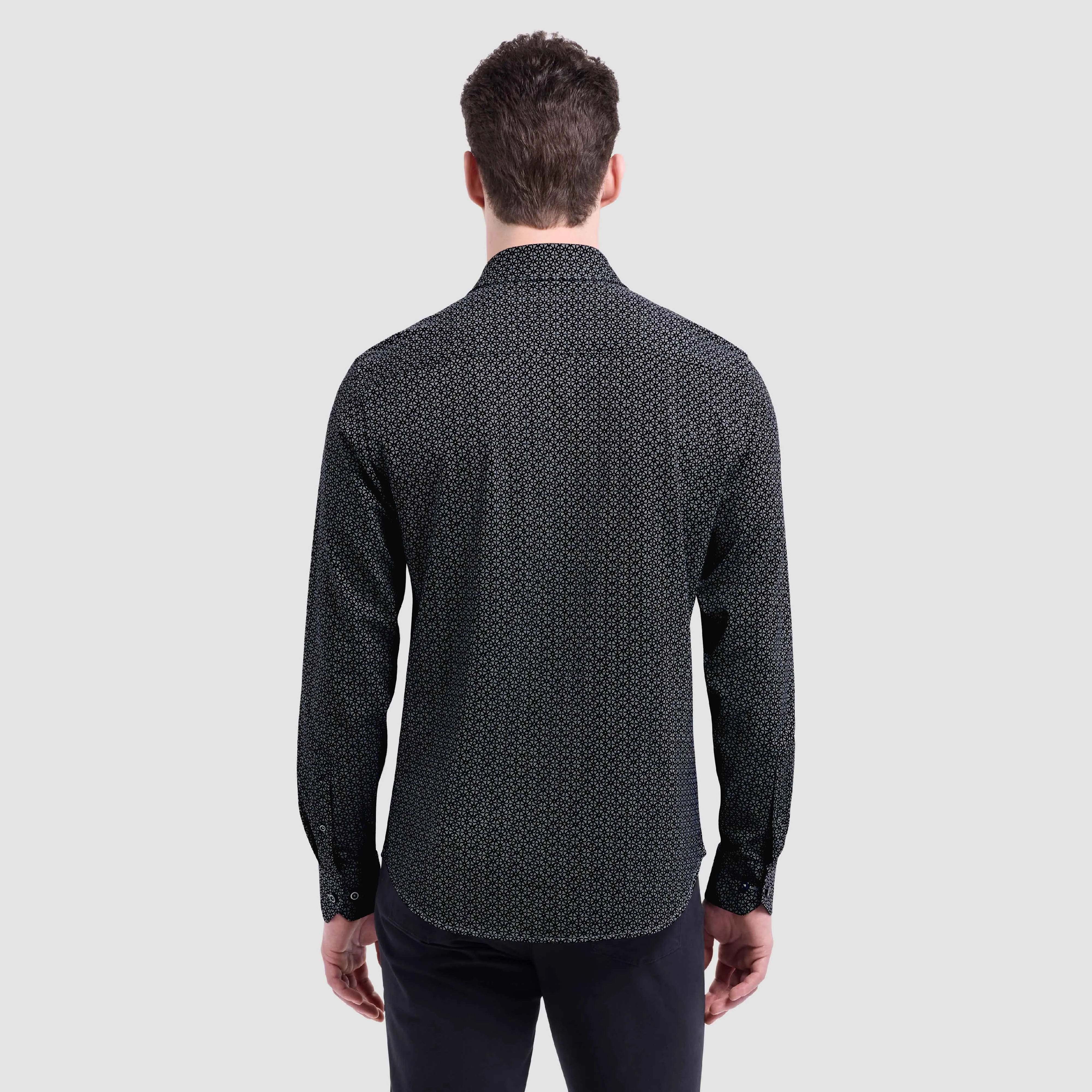 James Geometric OoohCotton Shirt sold by Bugatchi product image thumbnail 4
