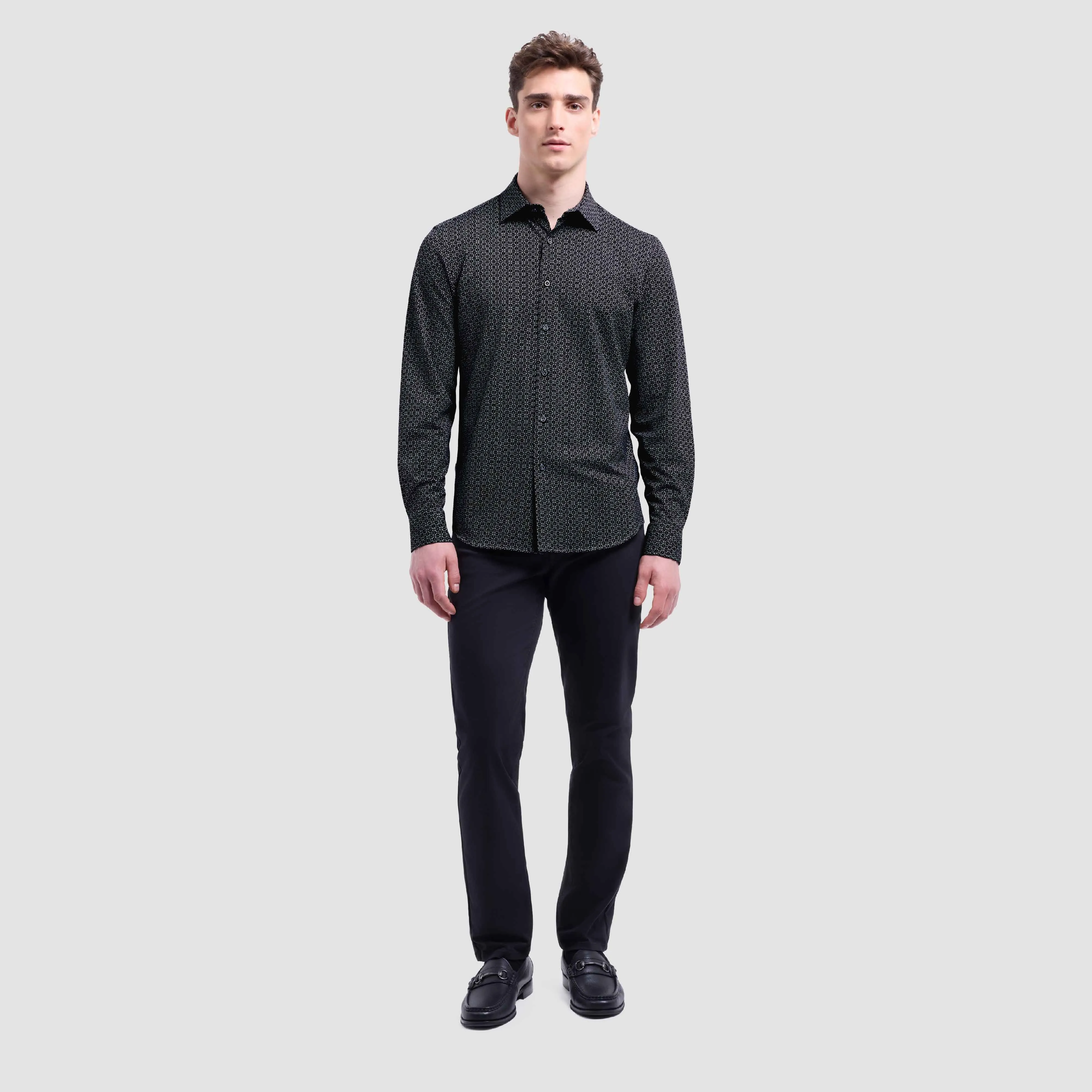 James Geometric OoohCotton Shirt sold by Bugatchi product image thumbnail 5