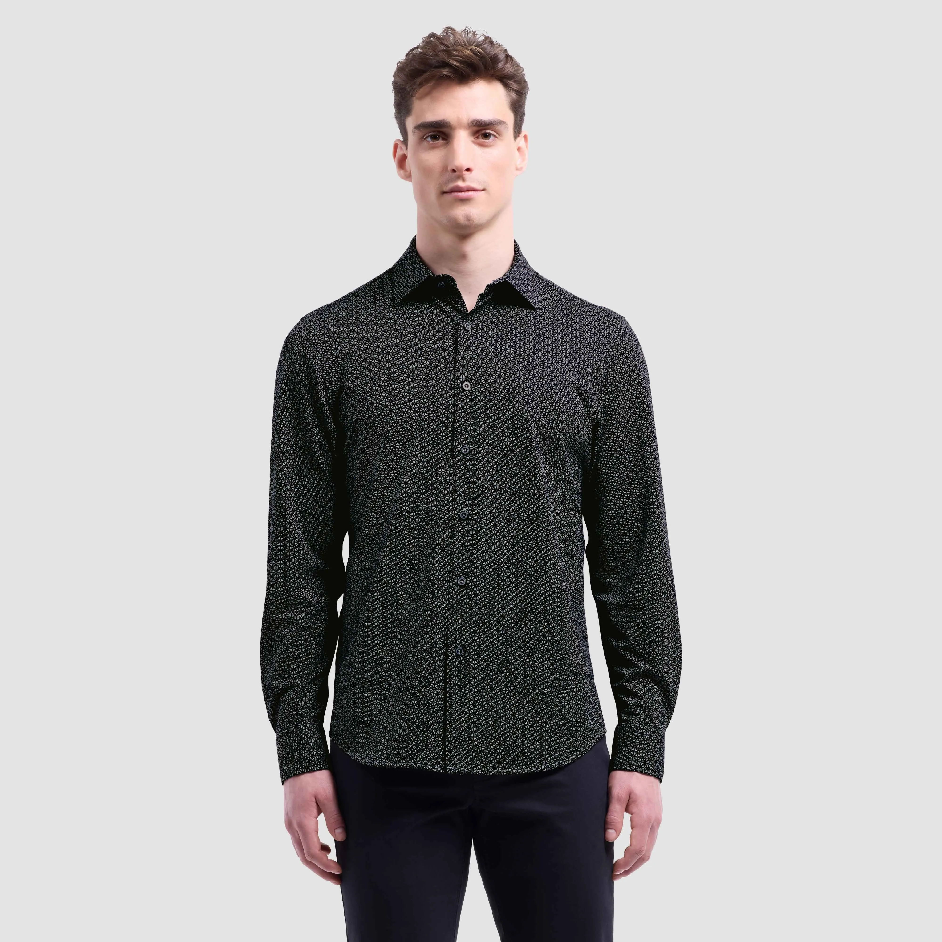 James Geometric OoohCotton Shirt sold by Bugatchi product image thumbnail 2
